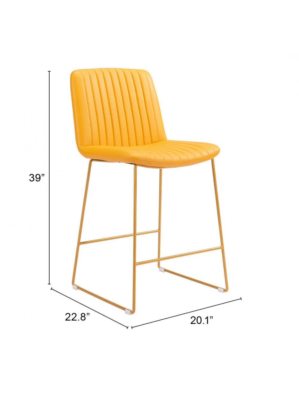 Mode Counter Chair (Set of 2) Yellow - Frankwebs