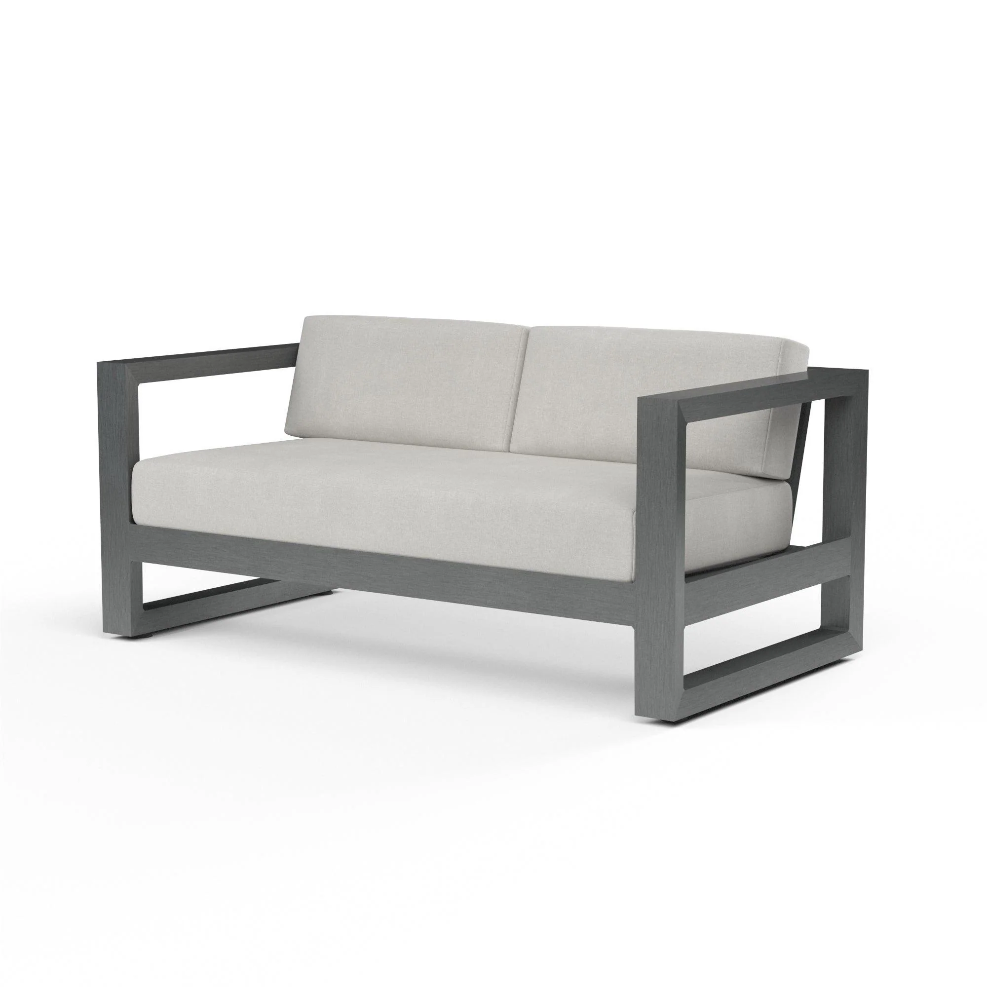Redondo Loveseat in Cast Silver, No Welt - Frankwebs