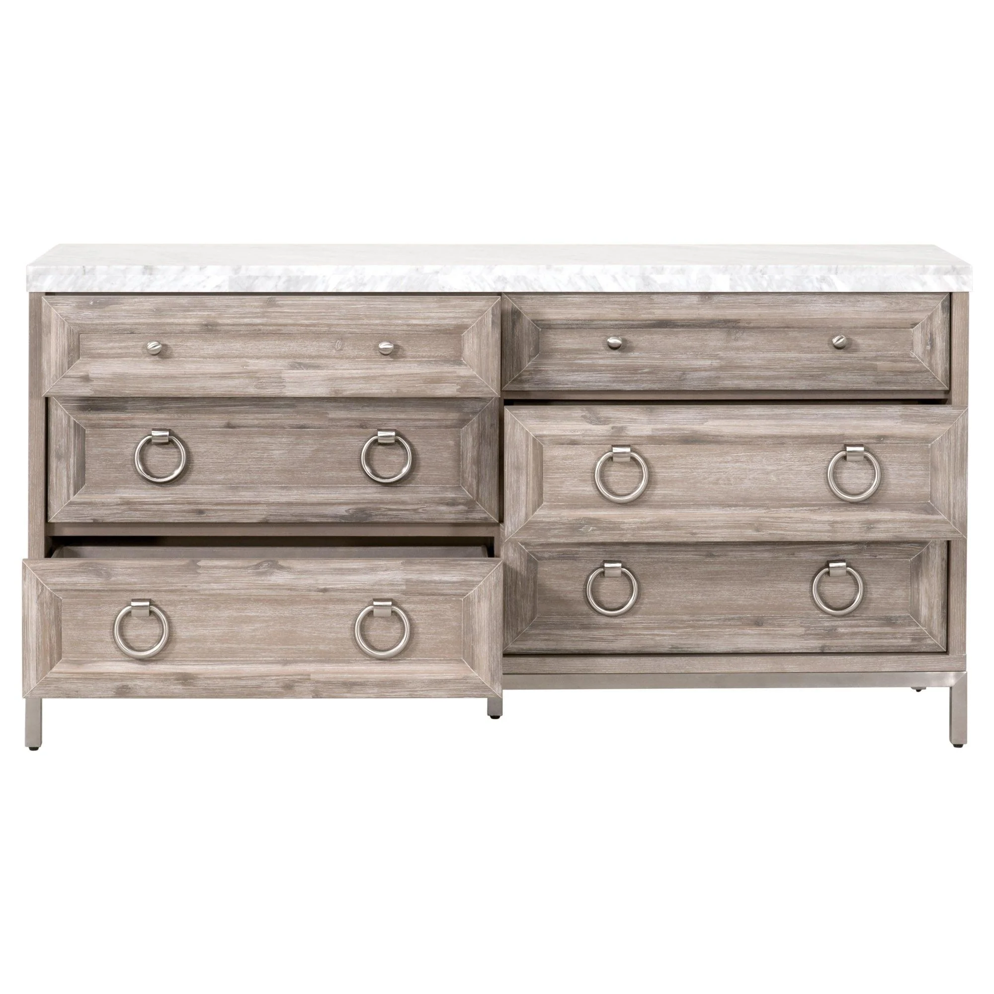 Azure Carrera 6-Drawer Double Dresser - Frankwebs