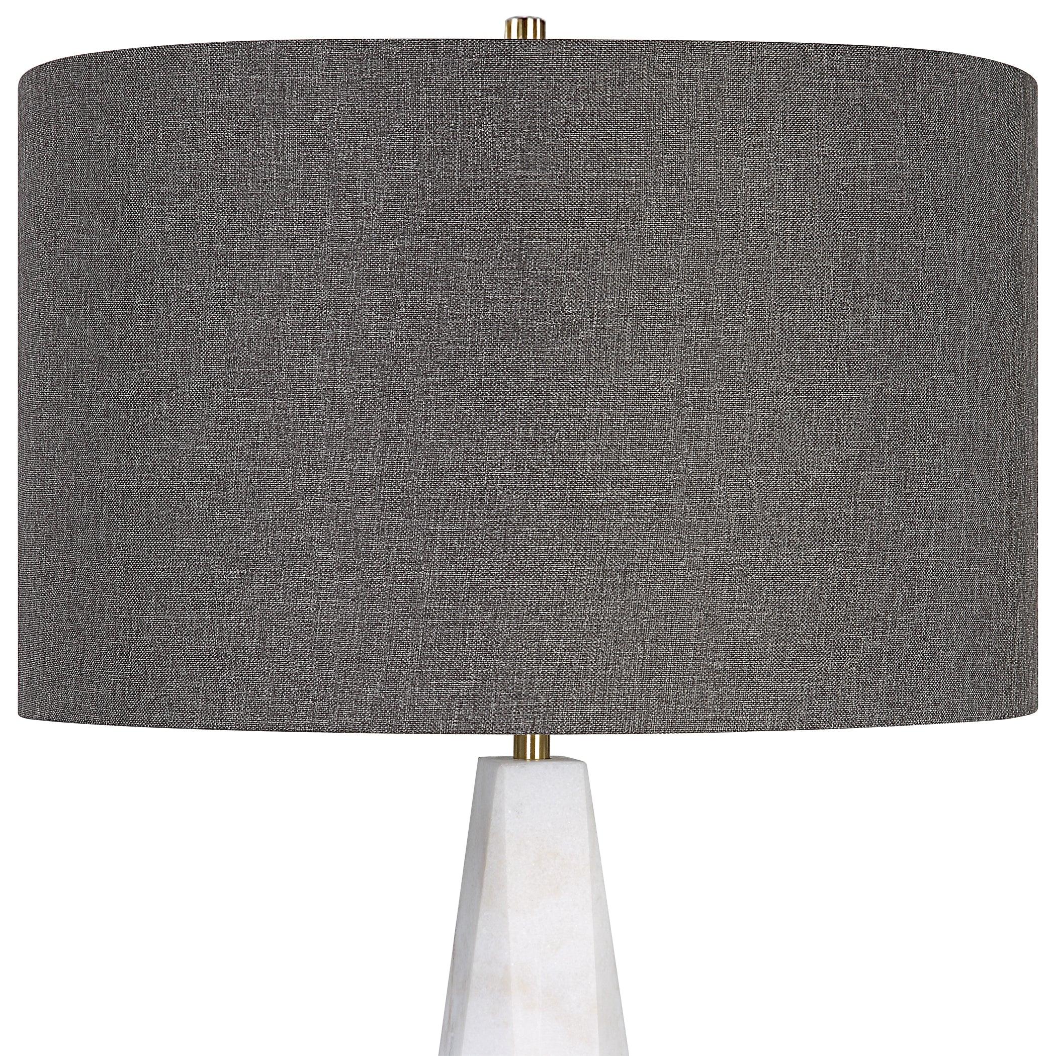 CITADEL WHITE MARBLE TABLE LAMP - Frankwebs