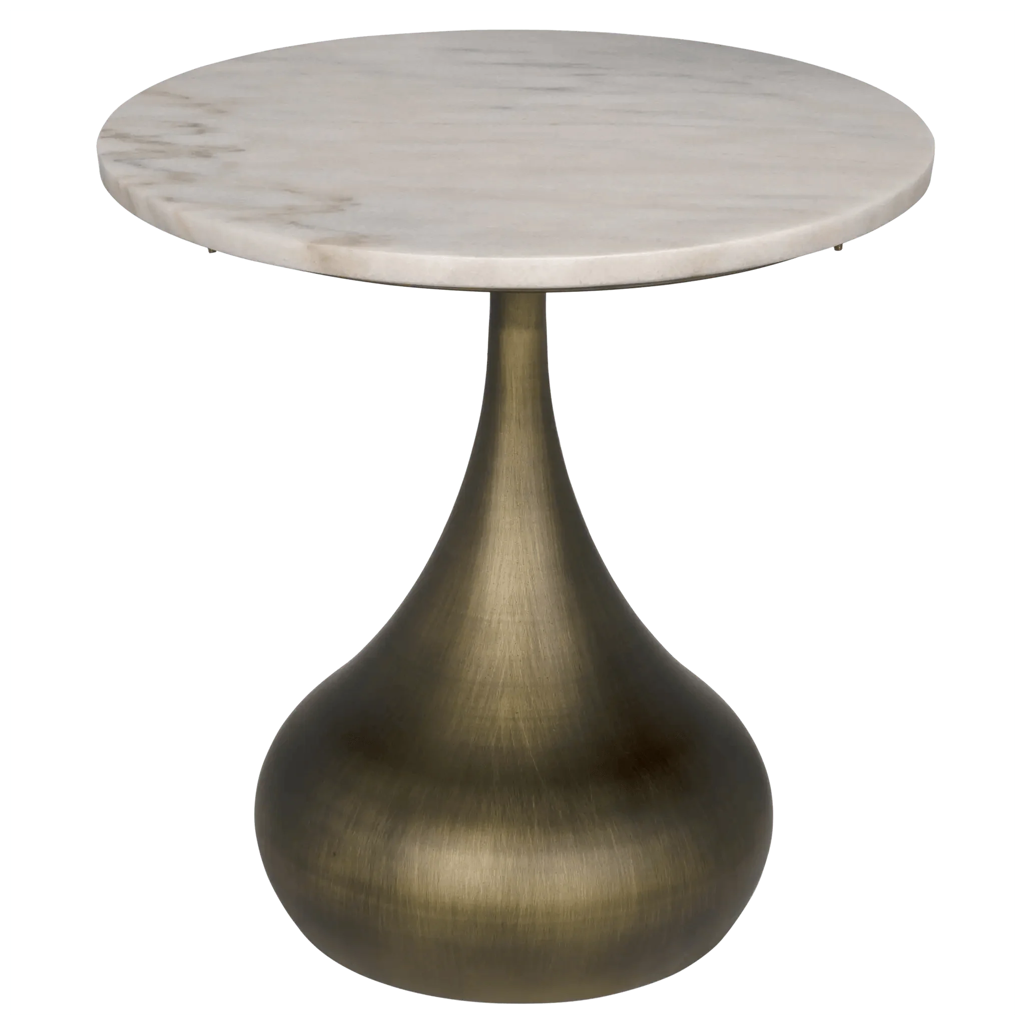 Mateo Side Table, Aged Brass - Frankwebs