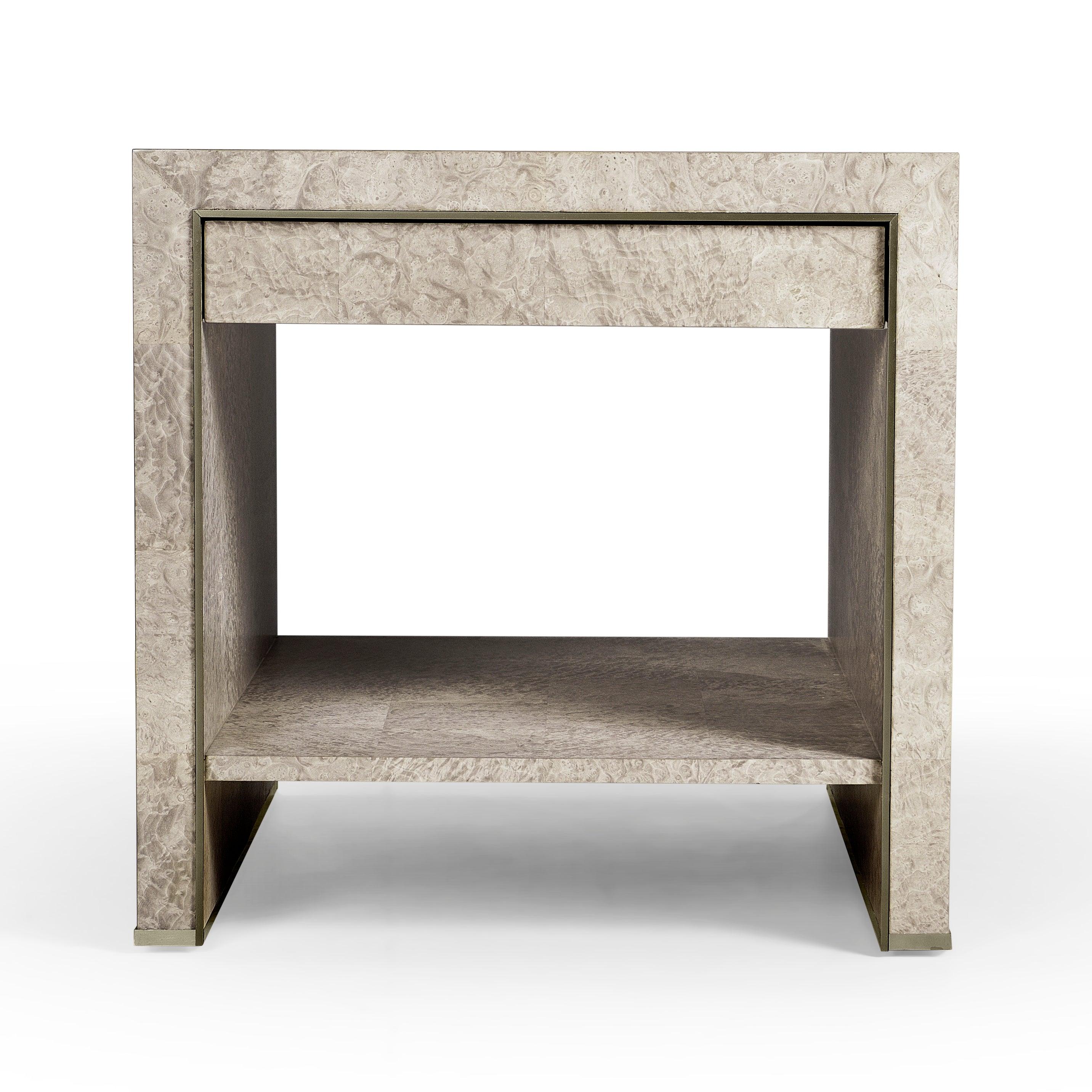 Water Surge Madrona Burl End Table - Frankwebs