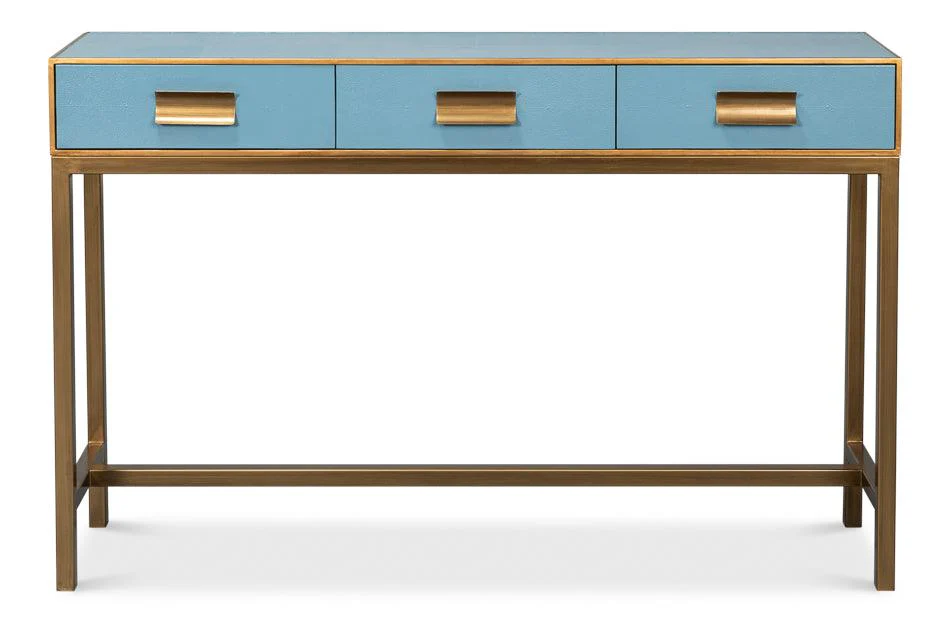 Gideon Shagreen Console - Chambray Blue - Frankwebs