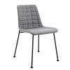 Elma Side Chair  Fabric with Matte Black Frame and Legs - Set Of 2 - Frankwebs