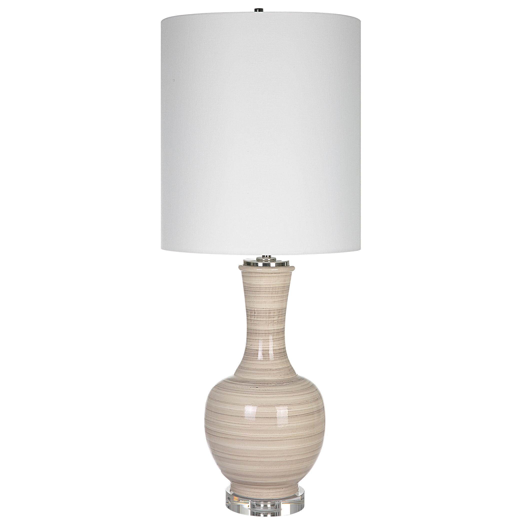 CHALICE STRIPED TABLE LAMP - Frankwebs