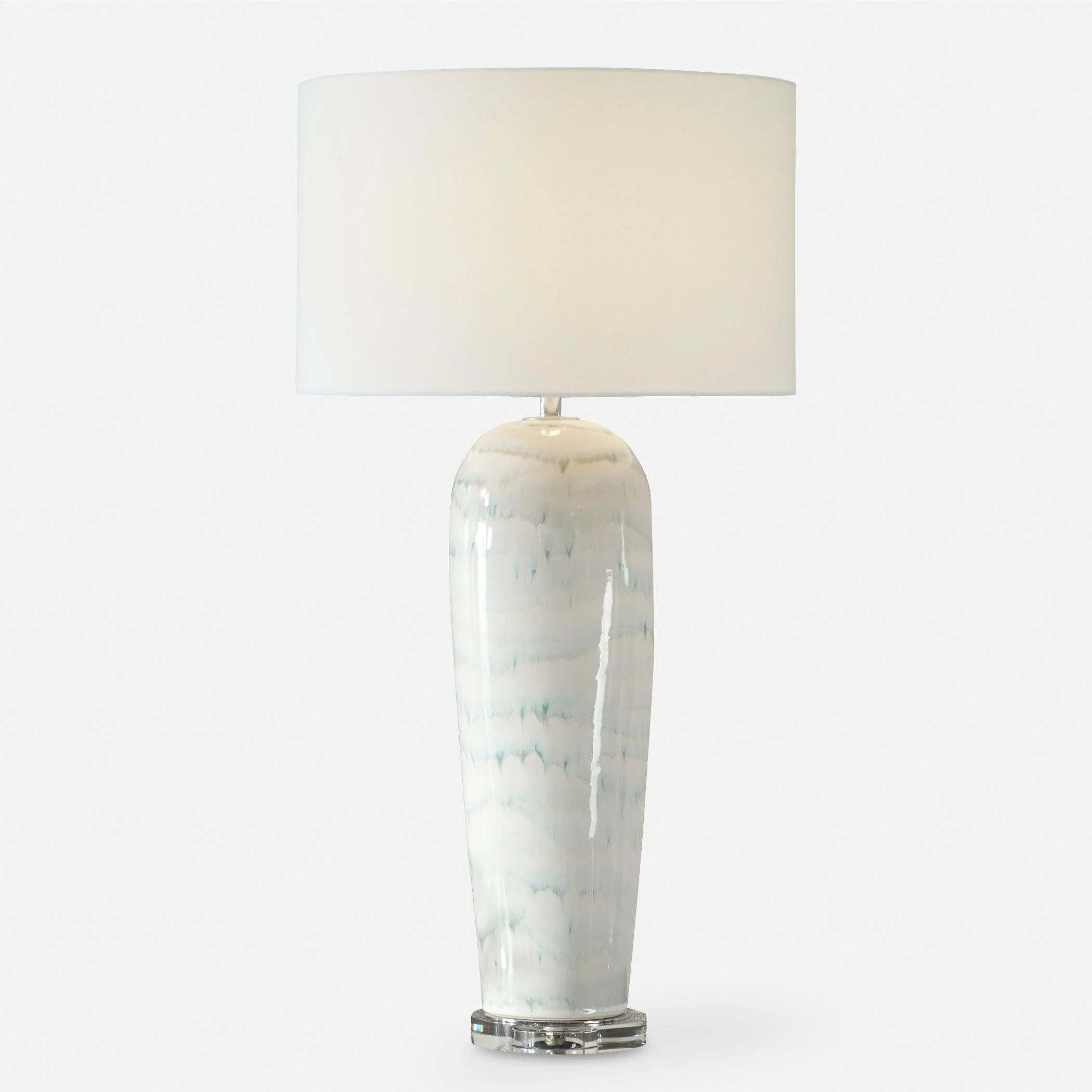 Arden White Glaze Table Lamp - Frankwebs