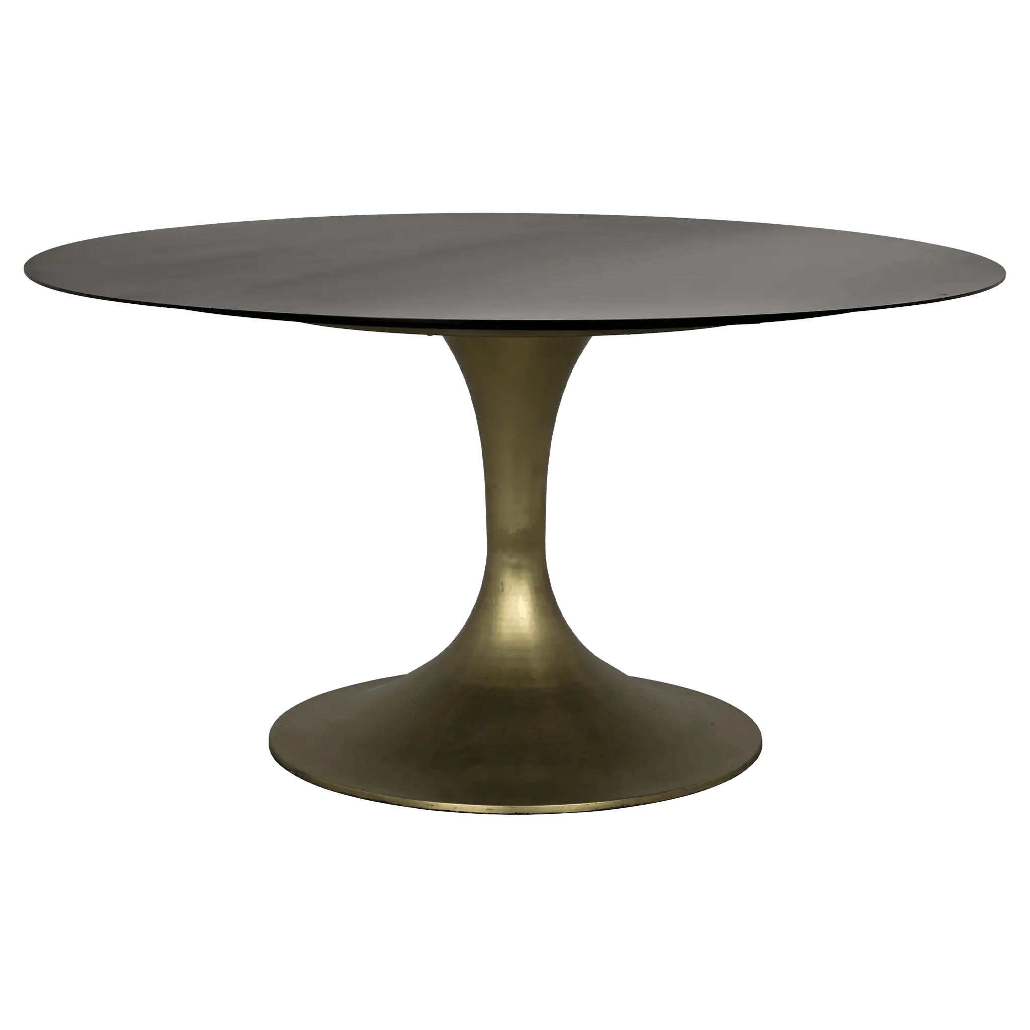 Herno Table, Steel with Brass Finished Base - Frankwebs