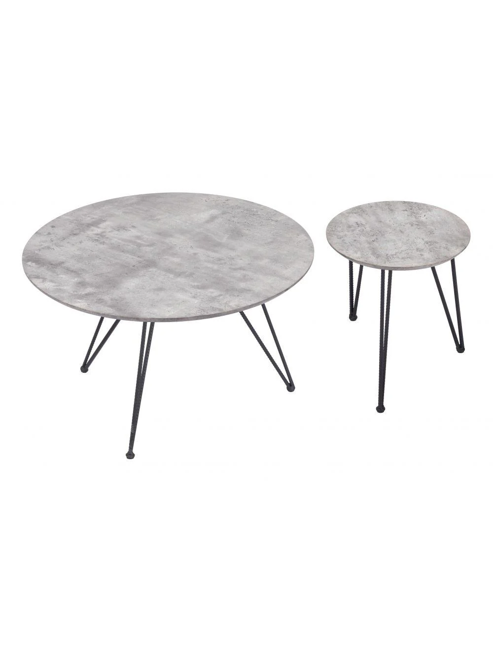 Kerris Coffee Table Set Gray & Black - Frankwebs