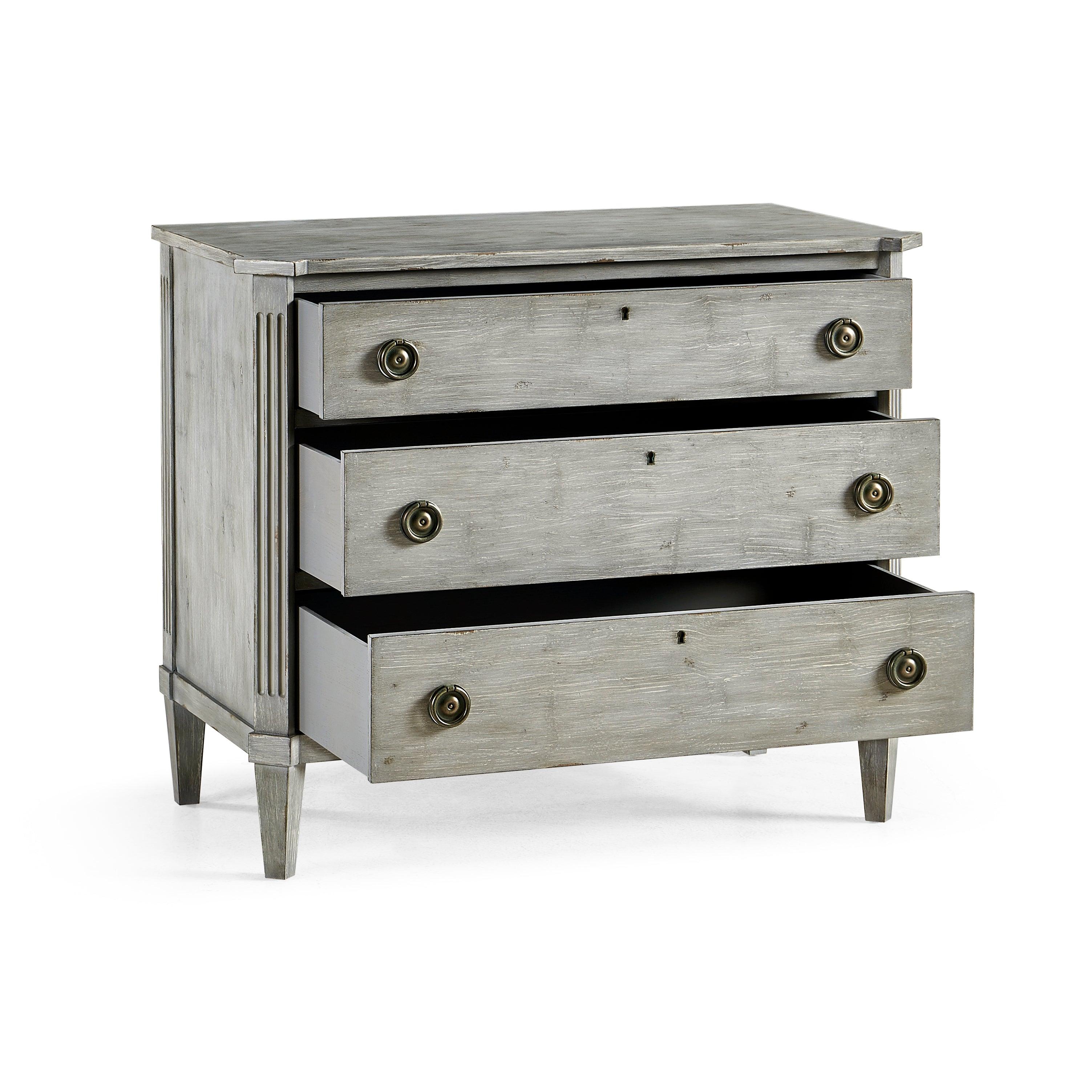 Timeless Aeon Swedish Drawer Chest in Antiqued Grey 38
