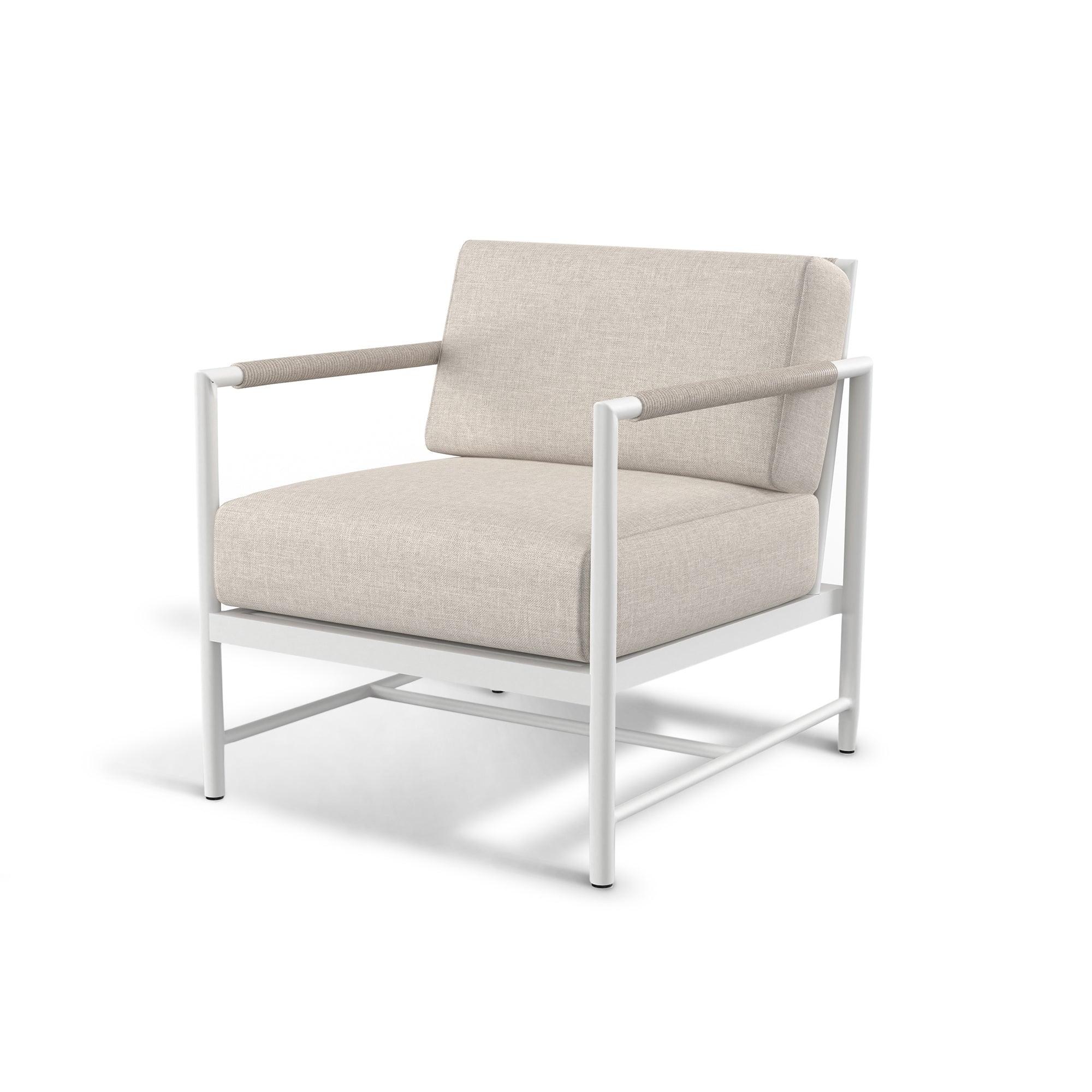 Sabbia Club Chair in Echo Ash, No Welt - Frankwebs