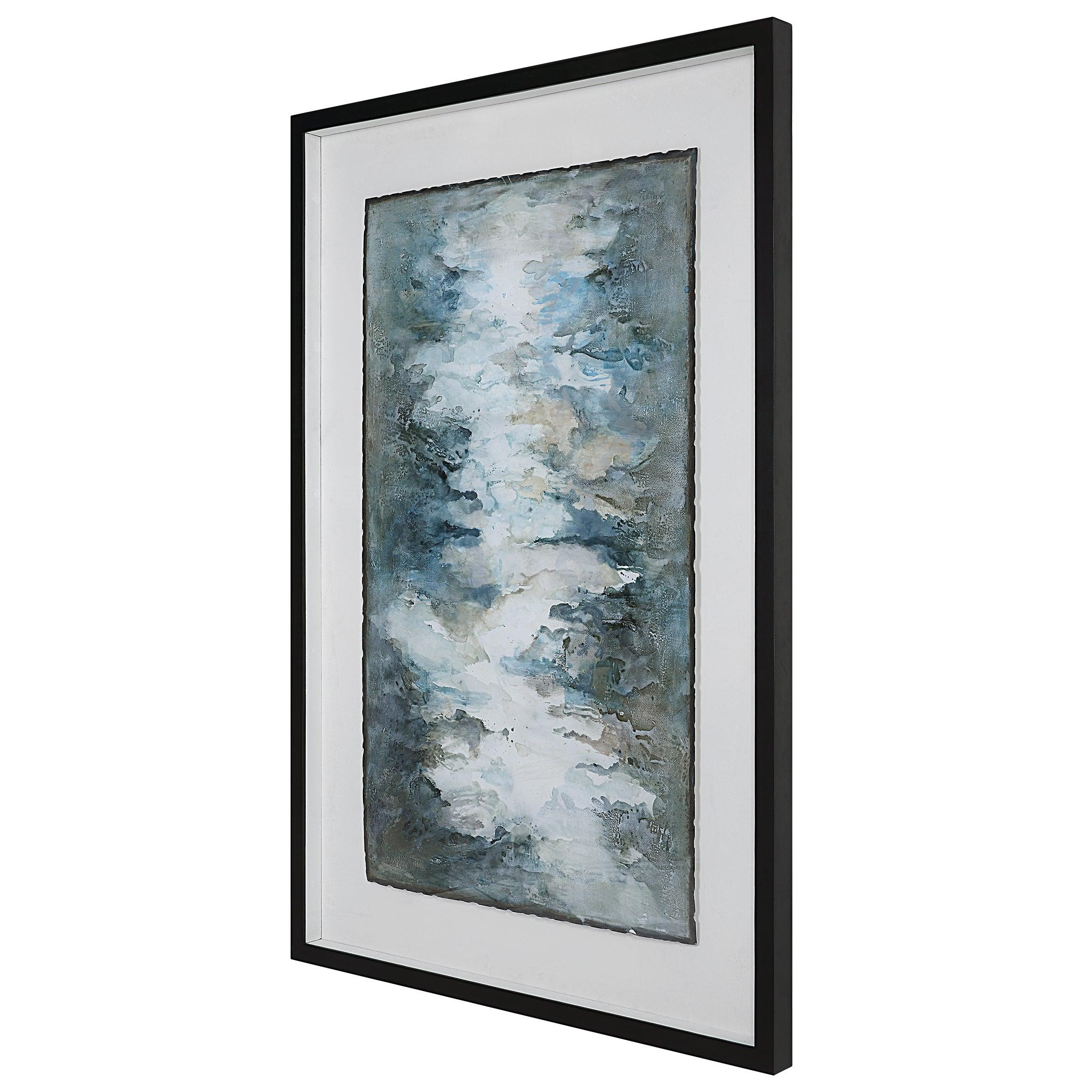 LAKESIDE GRANDE FRAMED ABSTRACT PRINT - Frankwebs