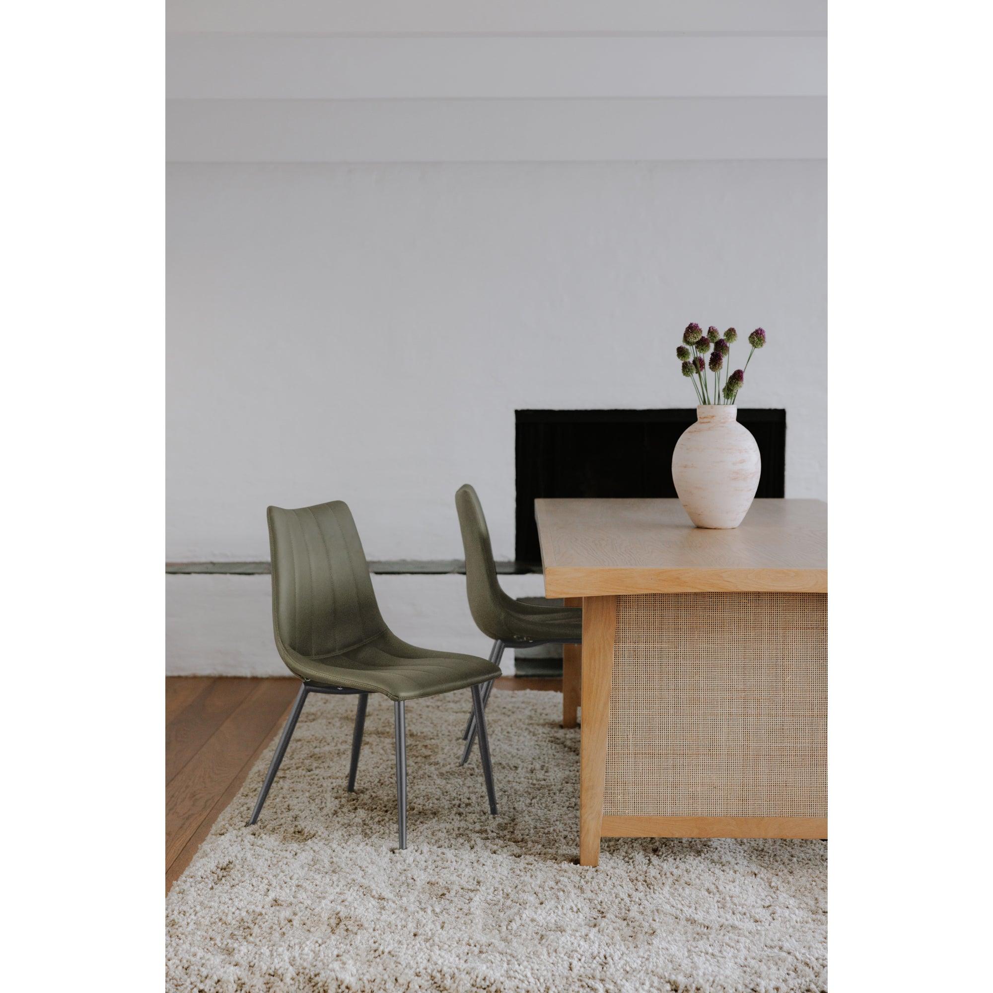 Alibi Dining Chair Dark Green - Set Of Two - Frankwebs