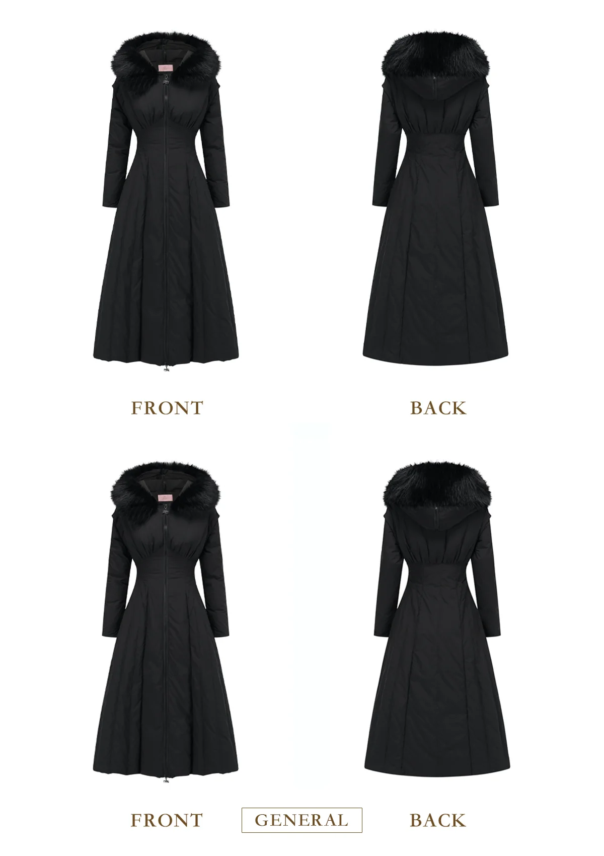 Paper Feather Down Coat(Black) - Frankwebs