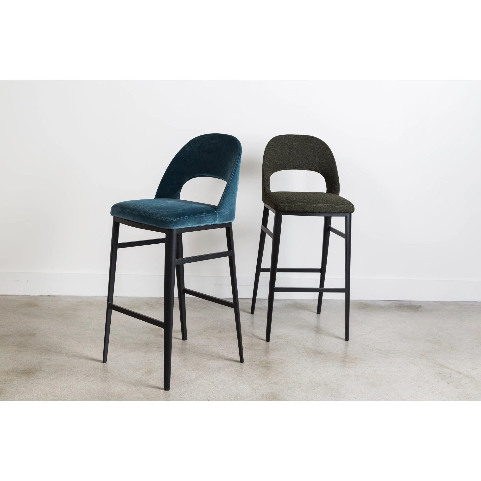 Roger Barstool Teal Velvet - Frankwebs