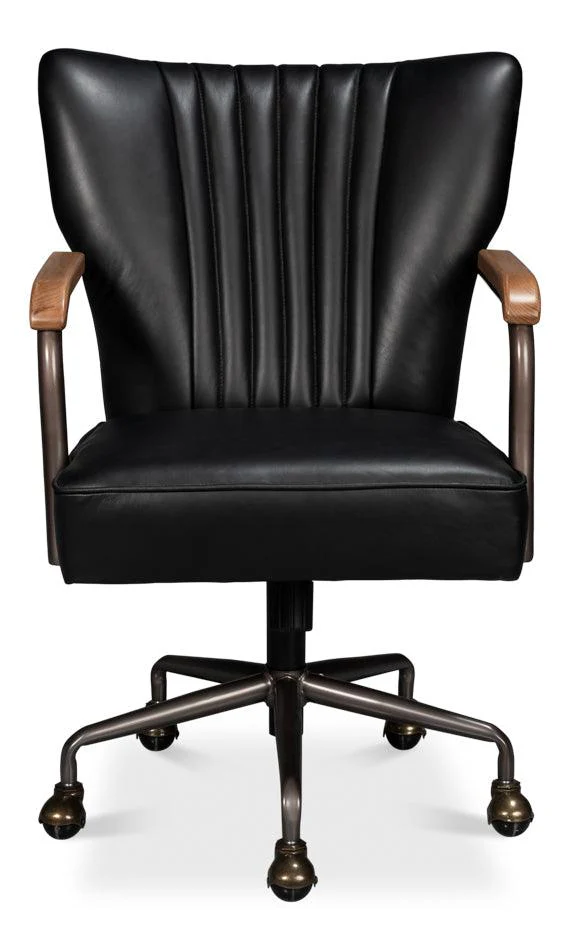 Brooks Swivel Chair - Onyx Black - Frankwebs