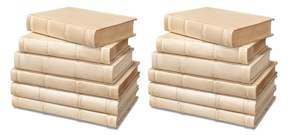 Books - Set Of 12 - Antique White - Frankwebs