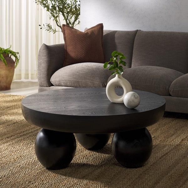 Hayliette Round Wood Coffee Table - Frankwebs