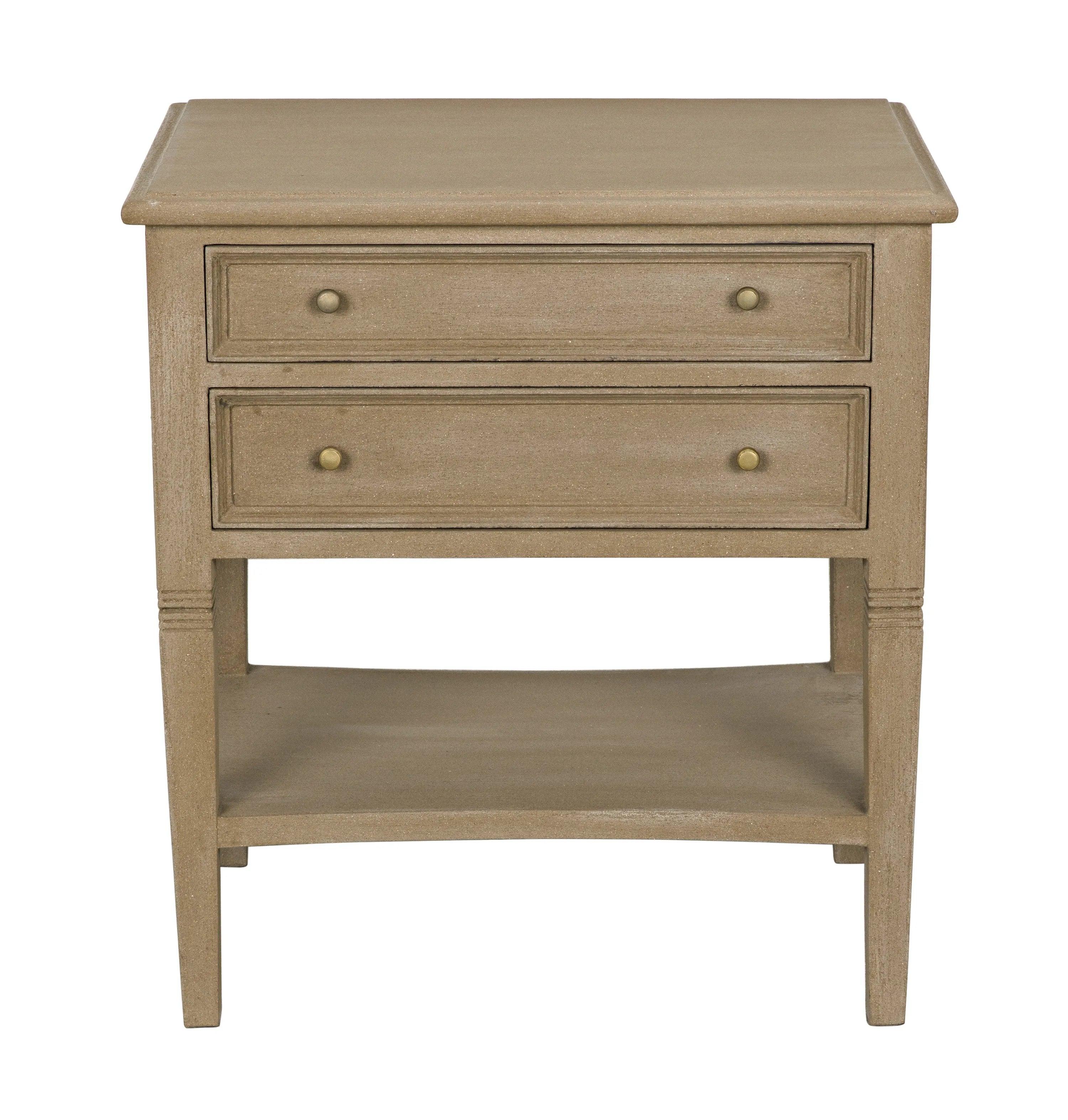 Oxford 2-Drawer Side Table Weathered - Frankwebs