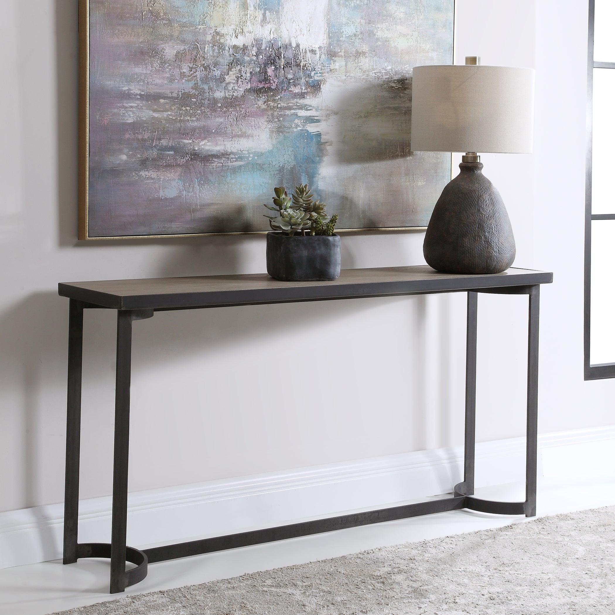 BASUTO STEEL CONSOLE TABLE - Frankwebs