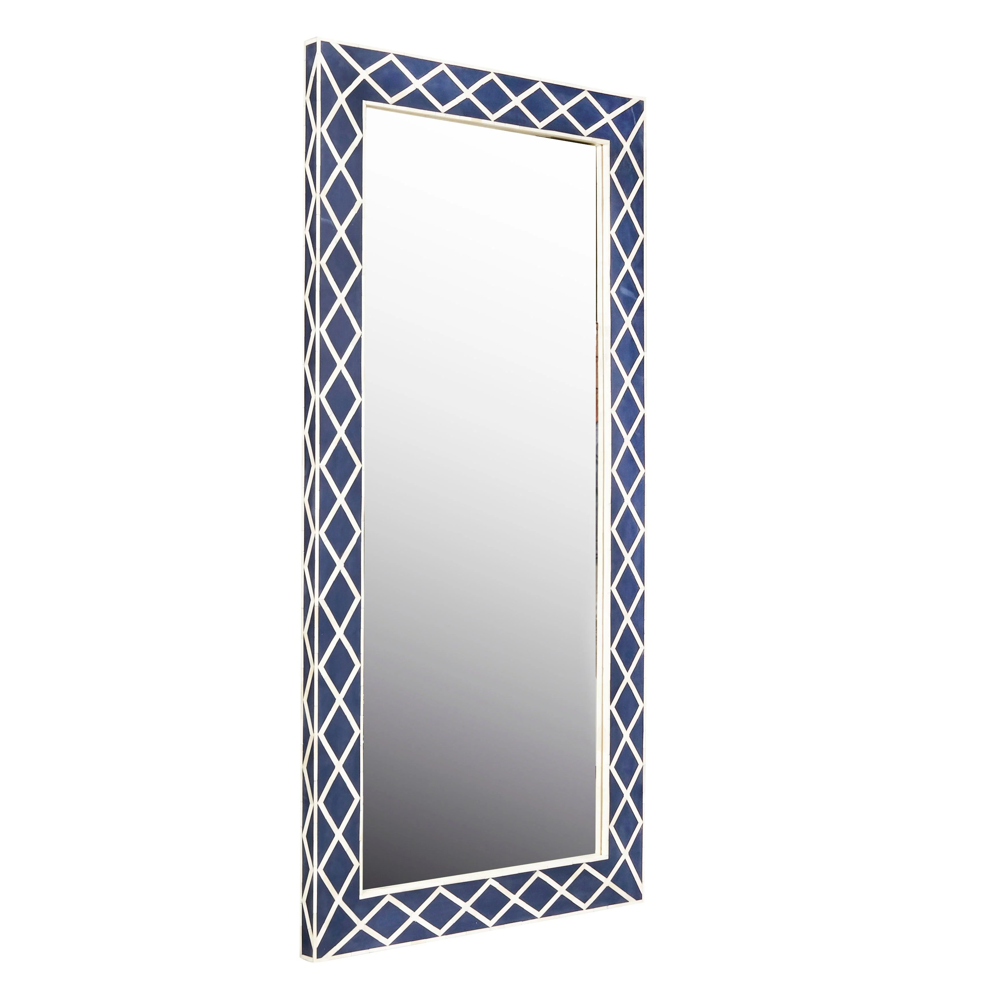 Navy Blue Floor Mirror - Frankwebs