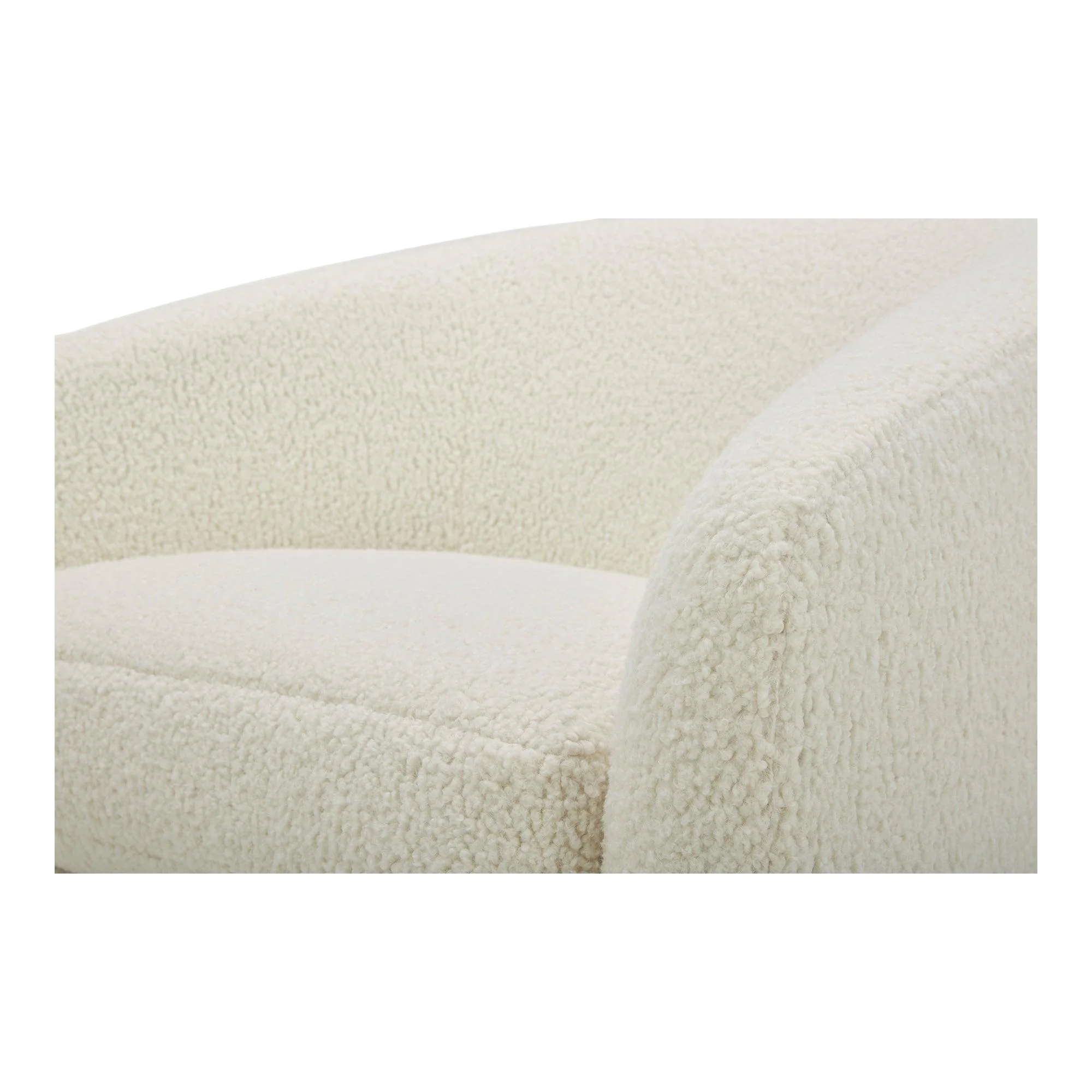 Oscy Swivel Chair Vegan Shearling White - Frankwebs