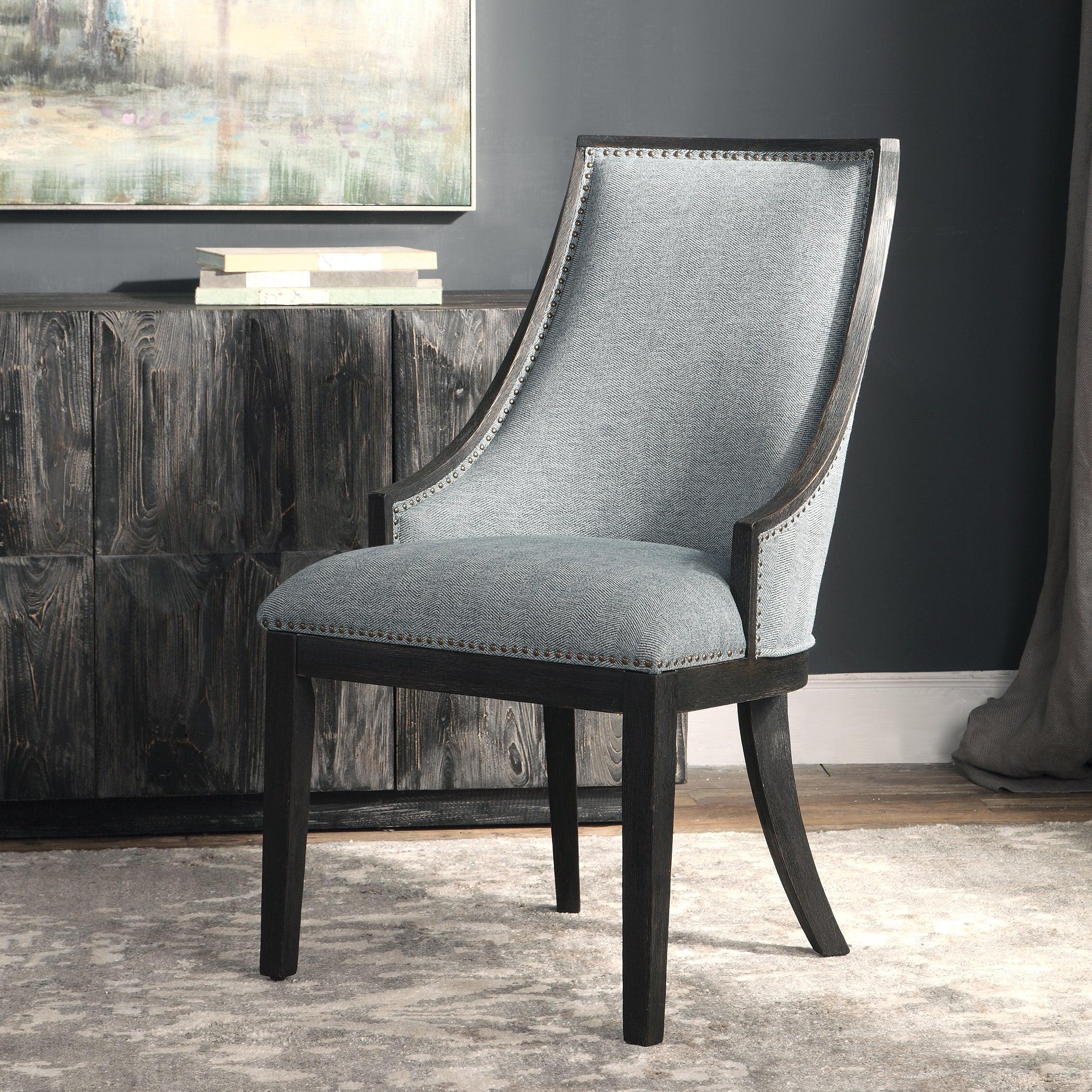 Janis Ebony Accent Chair - Frankwebs
