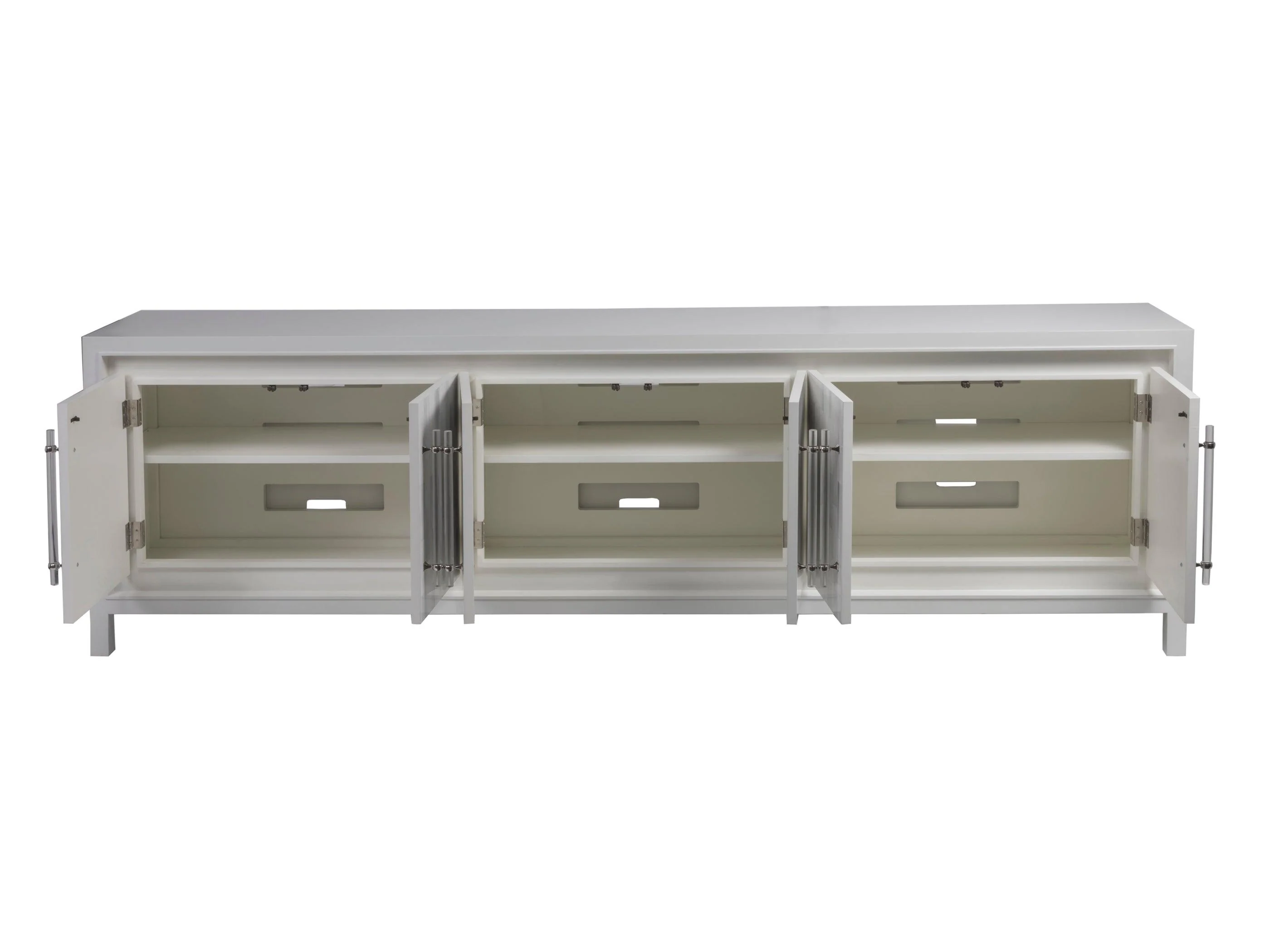Signature Designs Elation White Long Media Console - Frankwebs