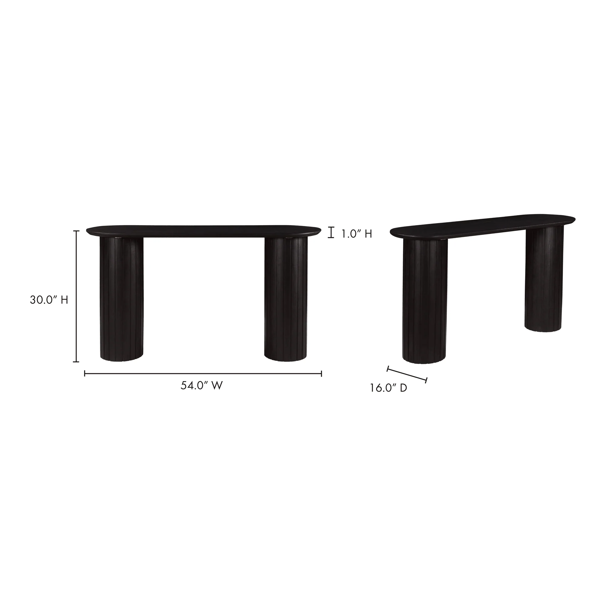 Povera Console Table Black - Frankwebs