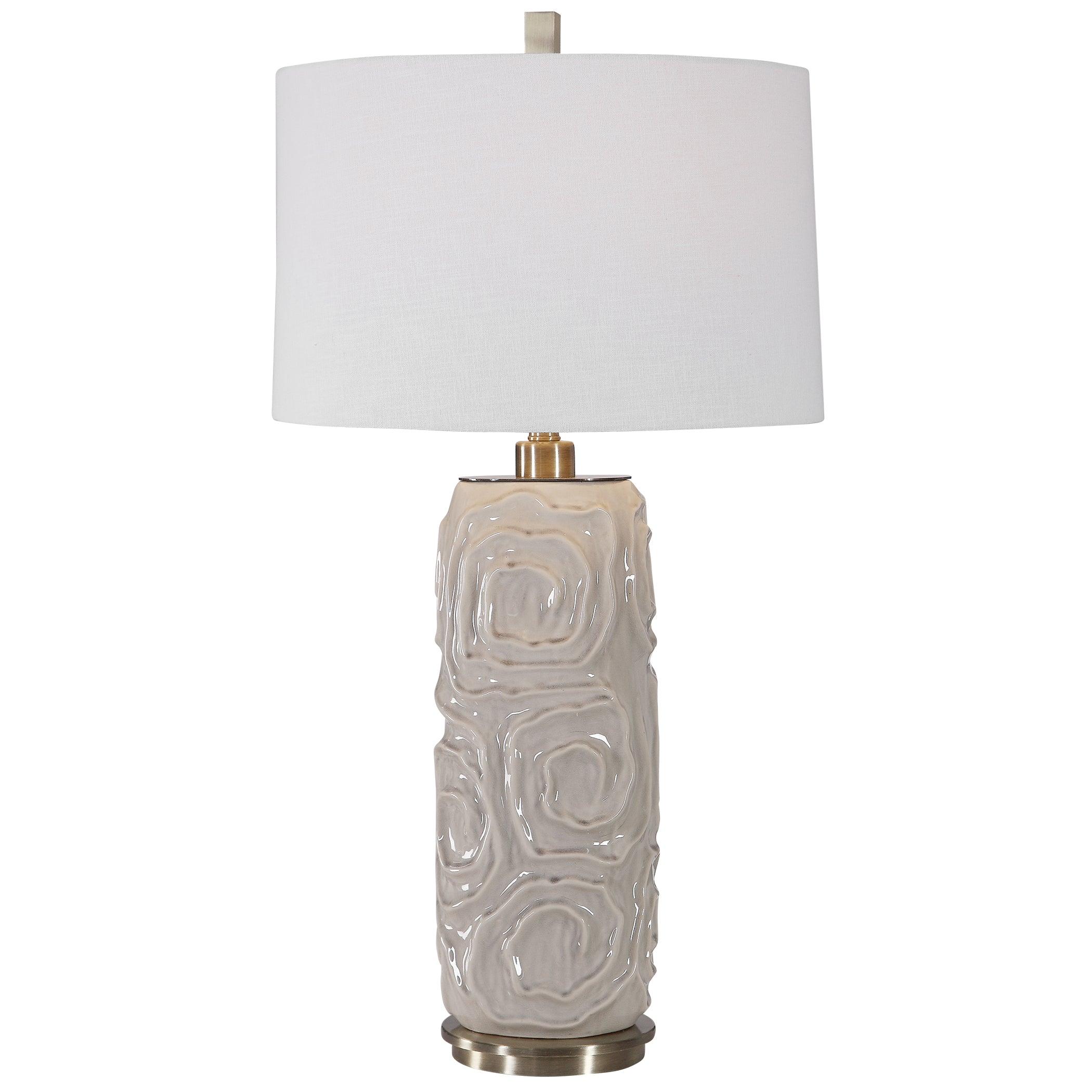 ZADE WARM GRAY TABLE LAMP - Frankwebs