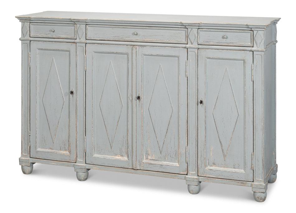 Diamond Wall Sideboard - Blue/Grey - Frankwebs