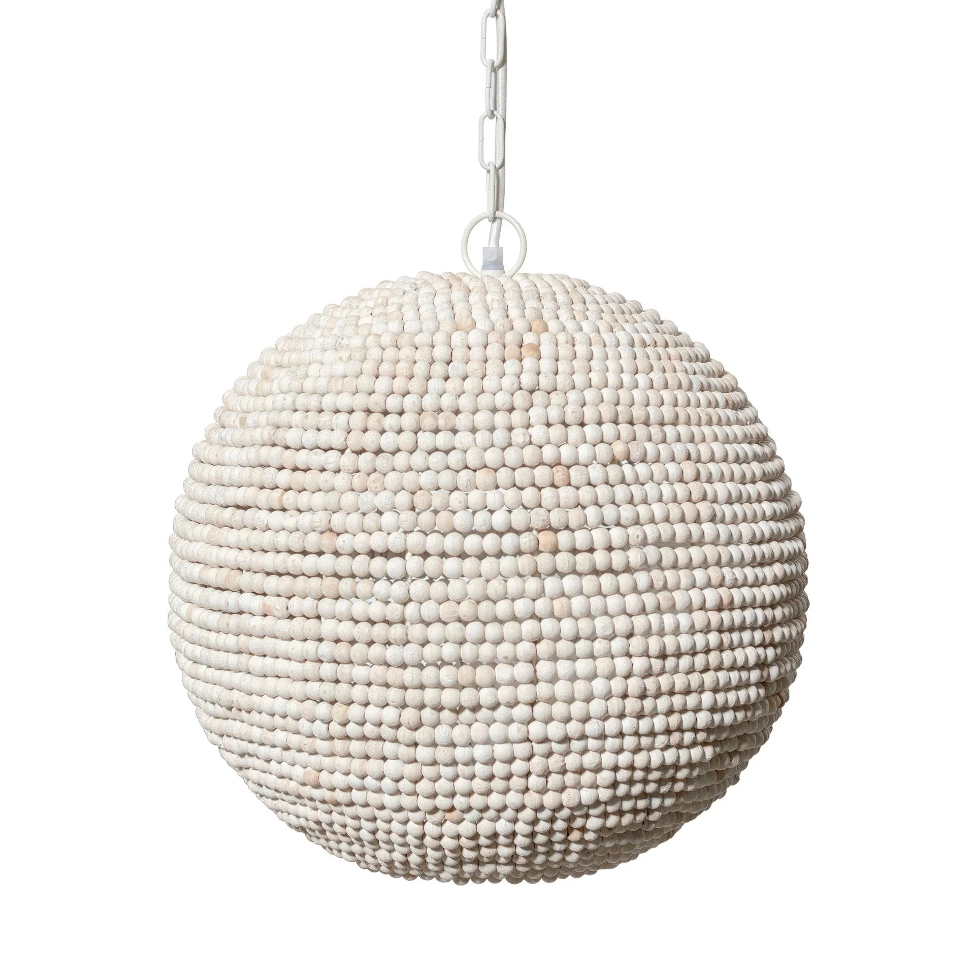 Theta Wood Beaded Pendant Light - Frankwebs