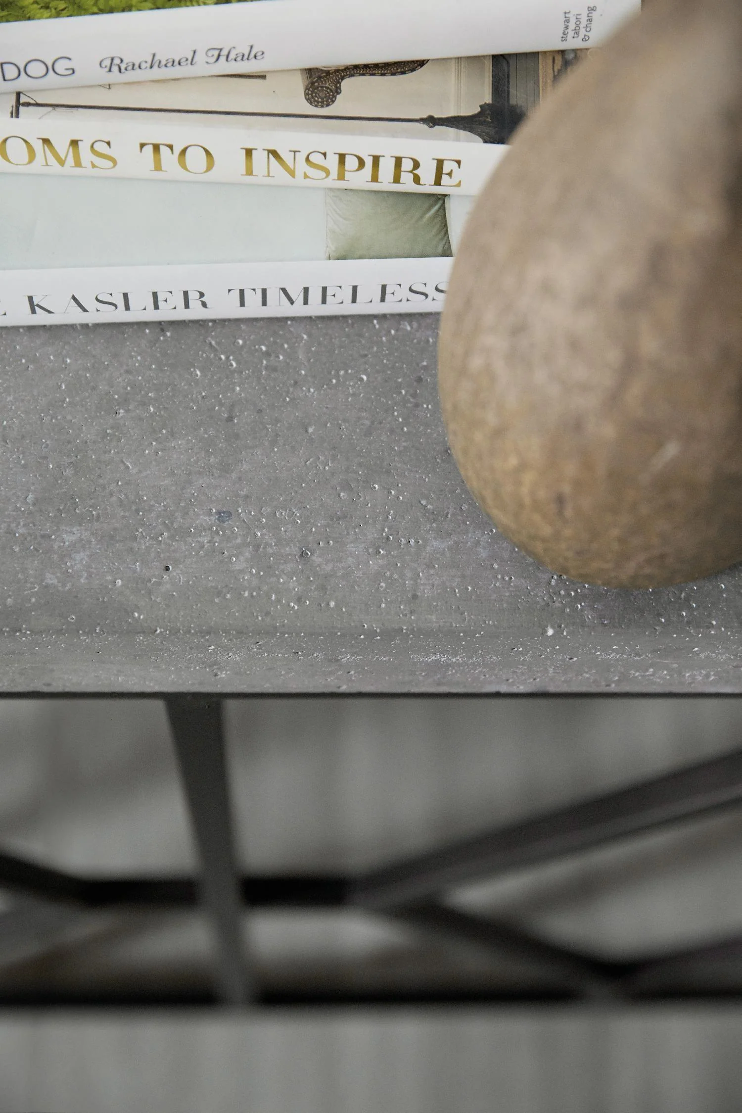Ciao Bella Metal and Faux Concrete Console Table - Frankwebs