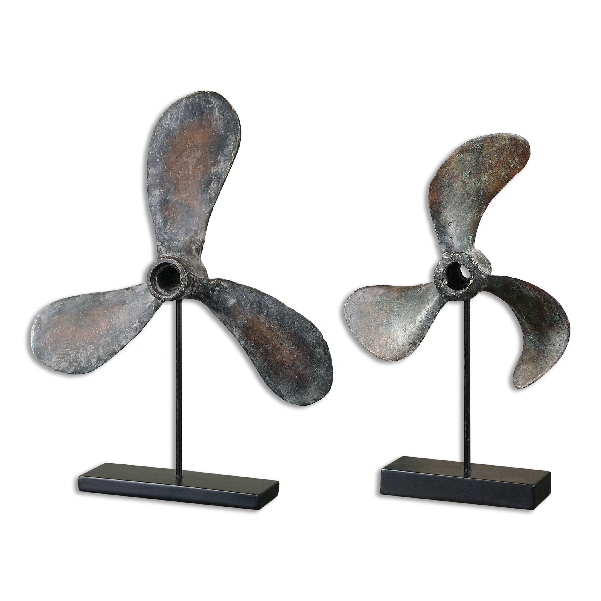 PROPELLERS RUST SCULPTURES, SET OF 2 - Frankwebs