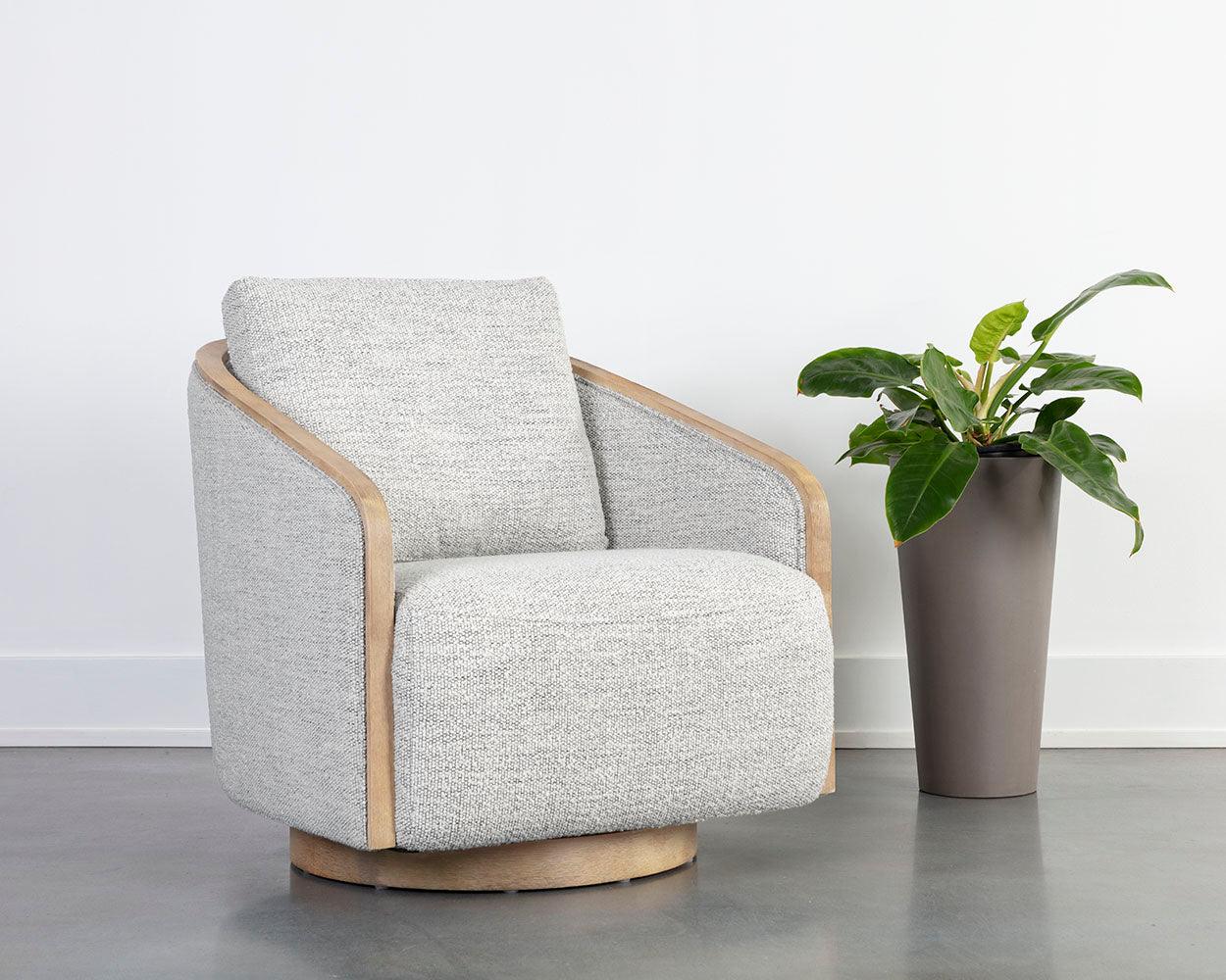 Tasia Swivel Lounge Chair - Frankwebs