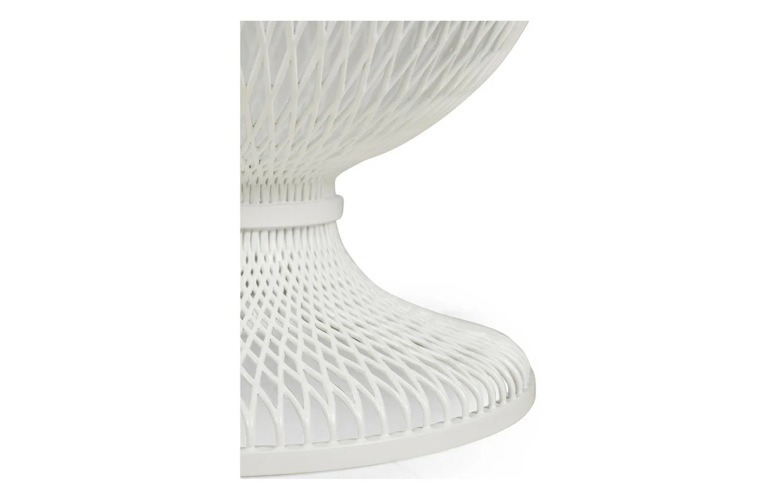 White Fall Streak Foyer Table Base - Frankwebs