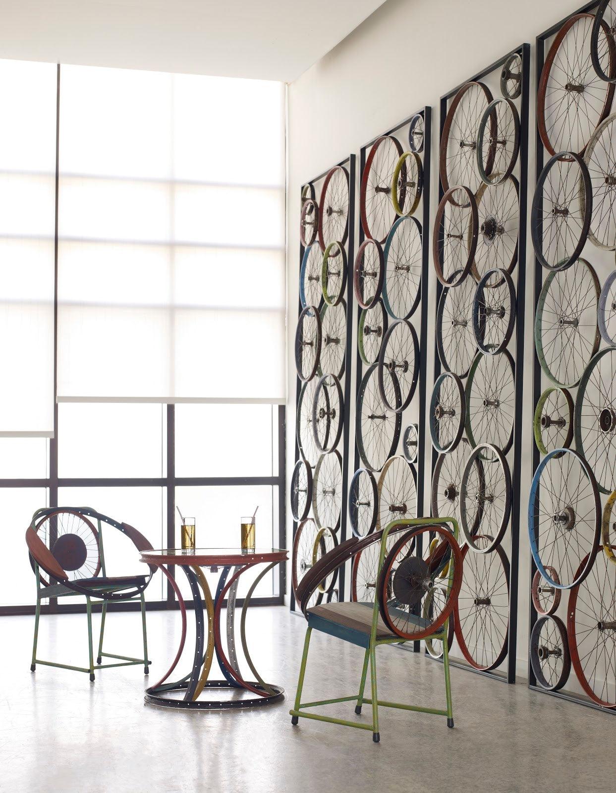 Bicycle Wheel Wall Art, Assorted - Frankwebs