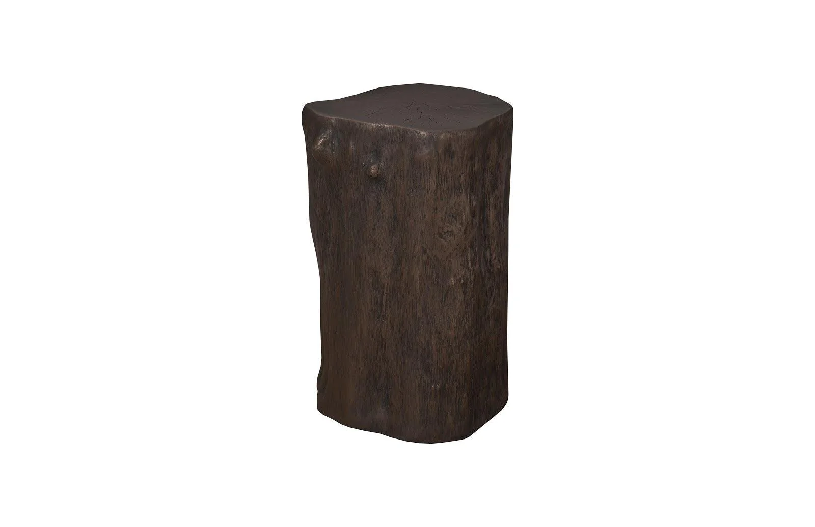 Log Stool, Bronze, SM - Frankwebs