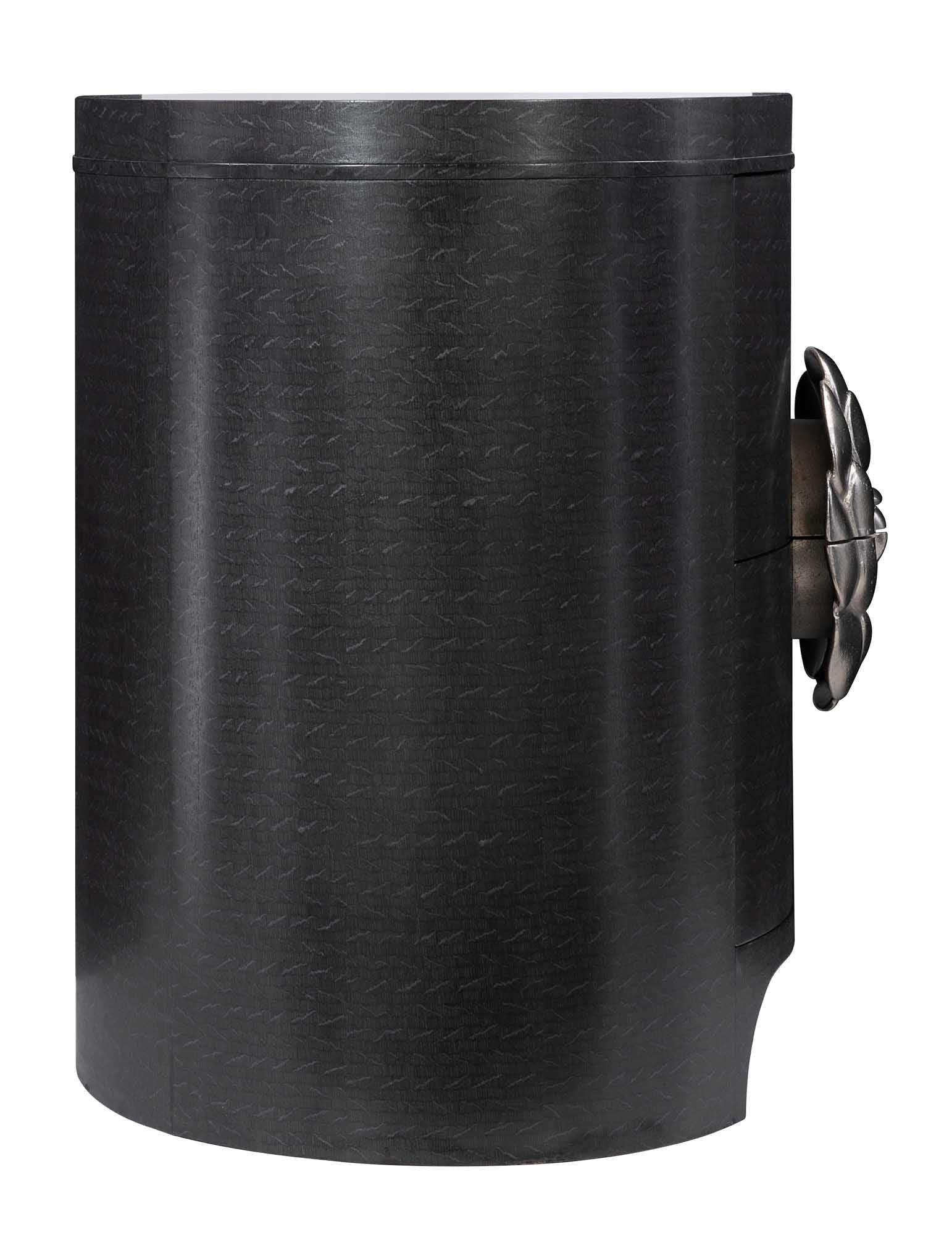 SILHOUETTE NIGHTSTAND OVAL DARK BROWN - Frankwebs