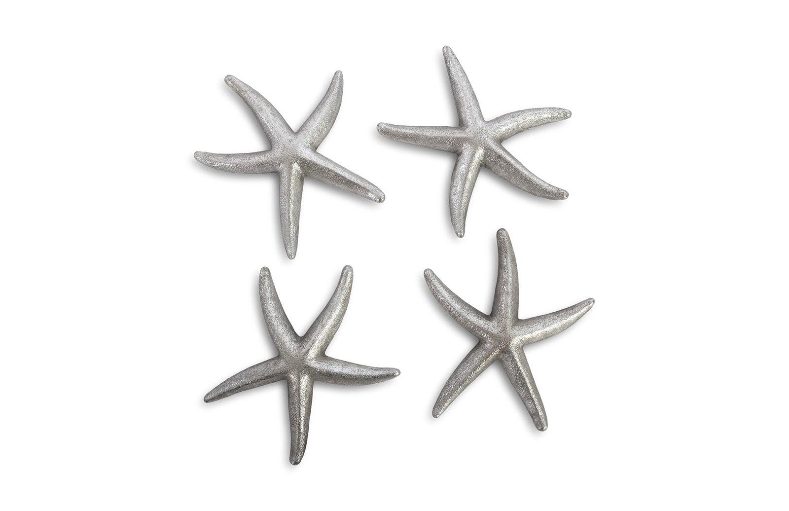 Starfish, Silver Leaf, Set of 4, SM - Frankwebs