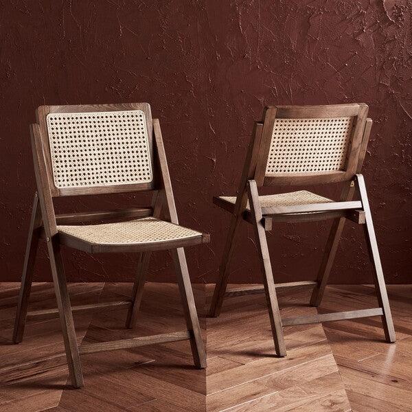 DESIREE CANE FOLDING DINING CHAIR (SET OF 2) - Frankwebs
