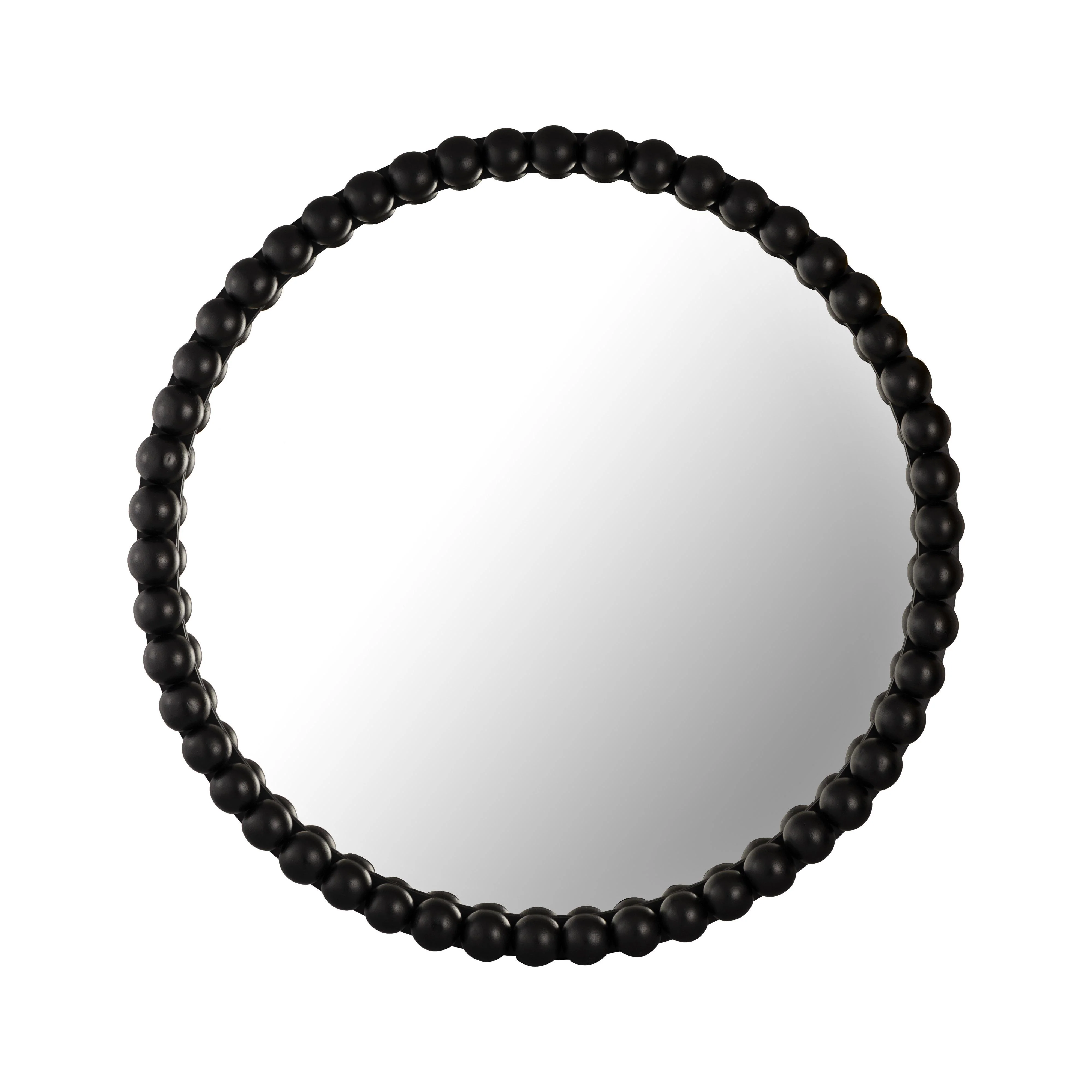 Baria Black Wooden Mirror - Frankwebs