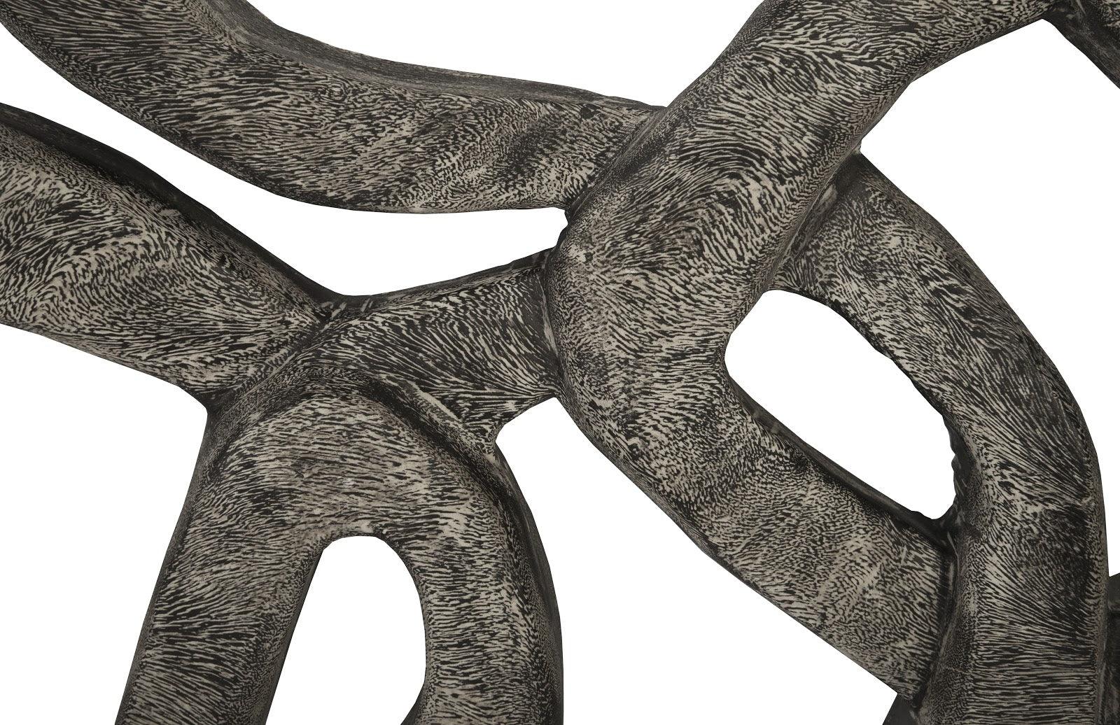 Chain Wall art, Chamcha Wood, Gray Stone Finish - Frankwebs