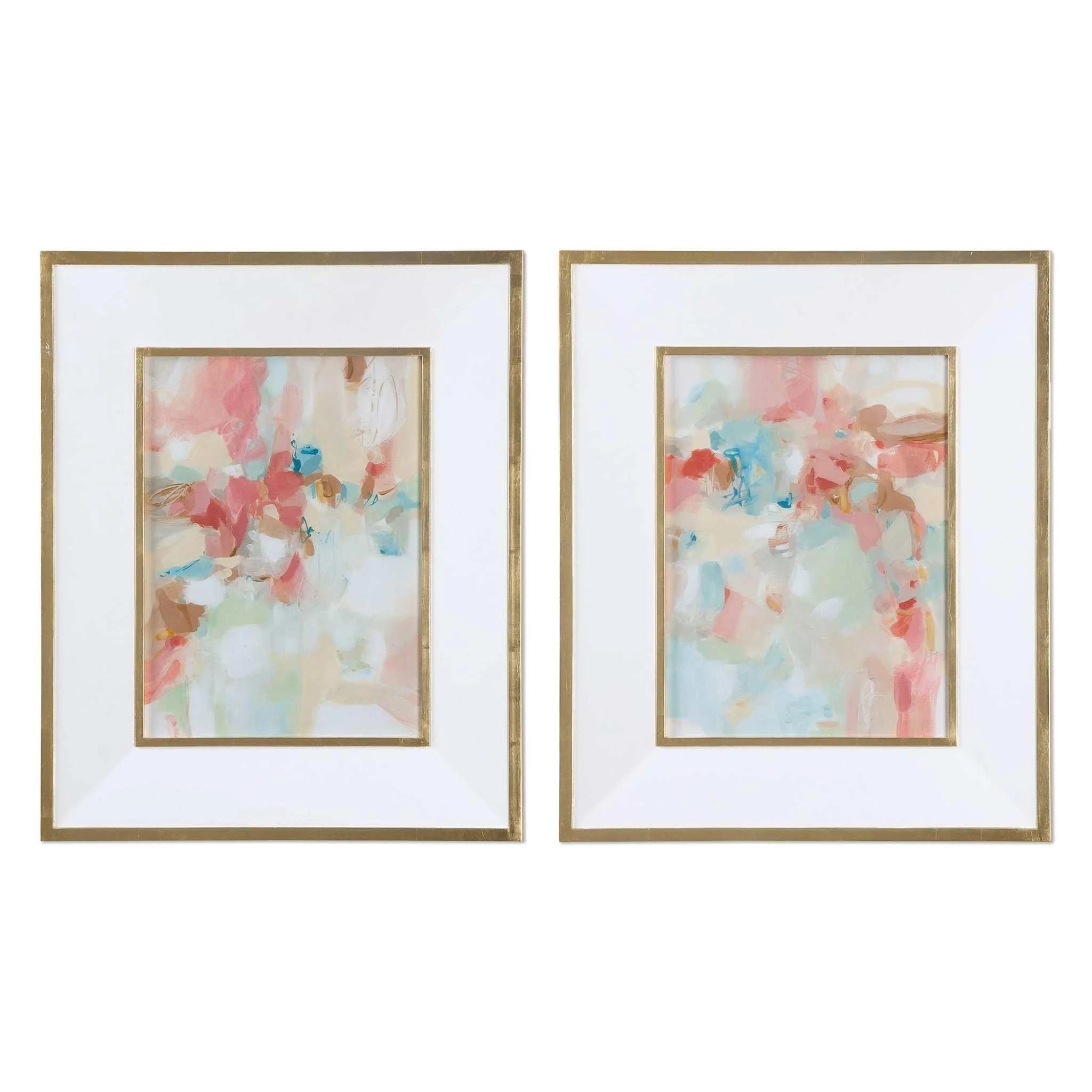 A Touch Of Blush And Rosewood Fences Art, S/2 - Frankwebs