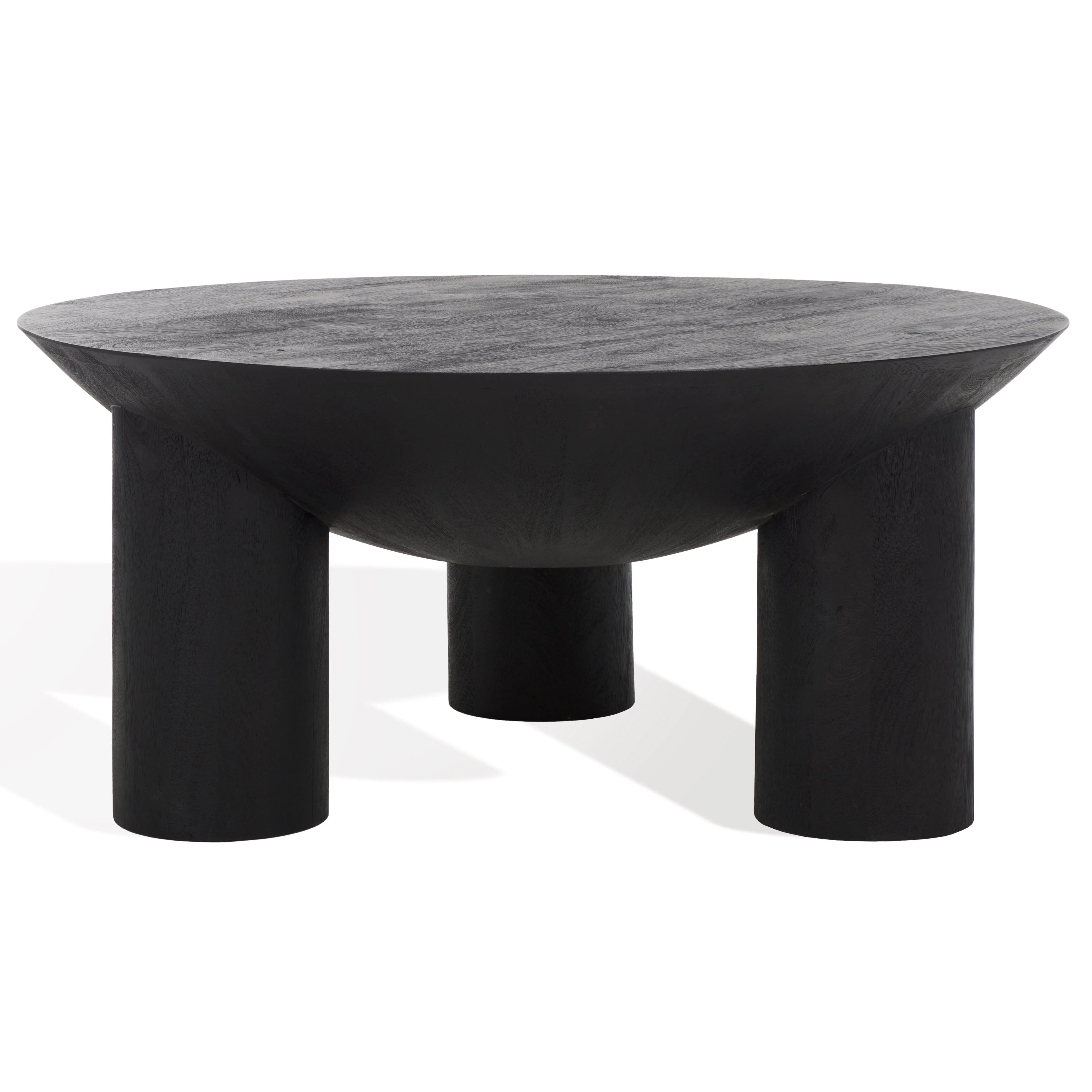 Calhoun Round Wood Coffee Table - Frankwebs