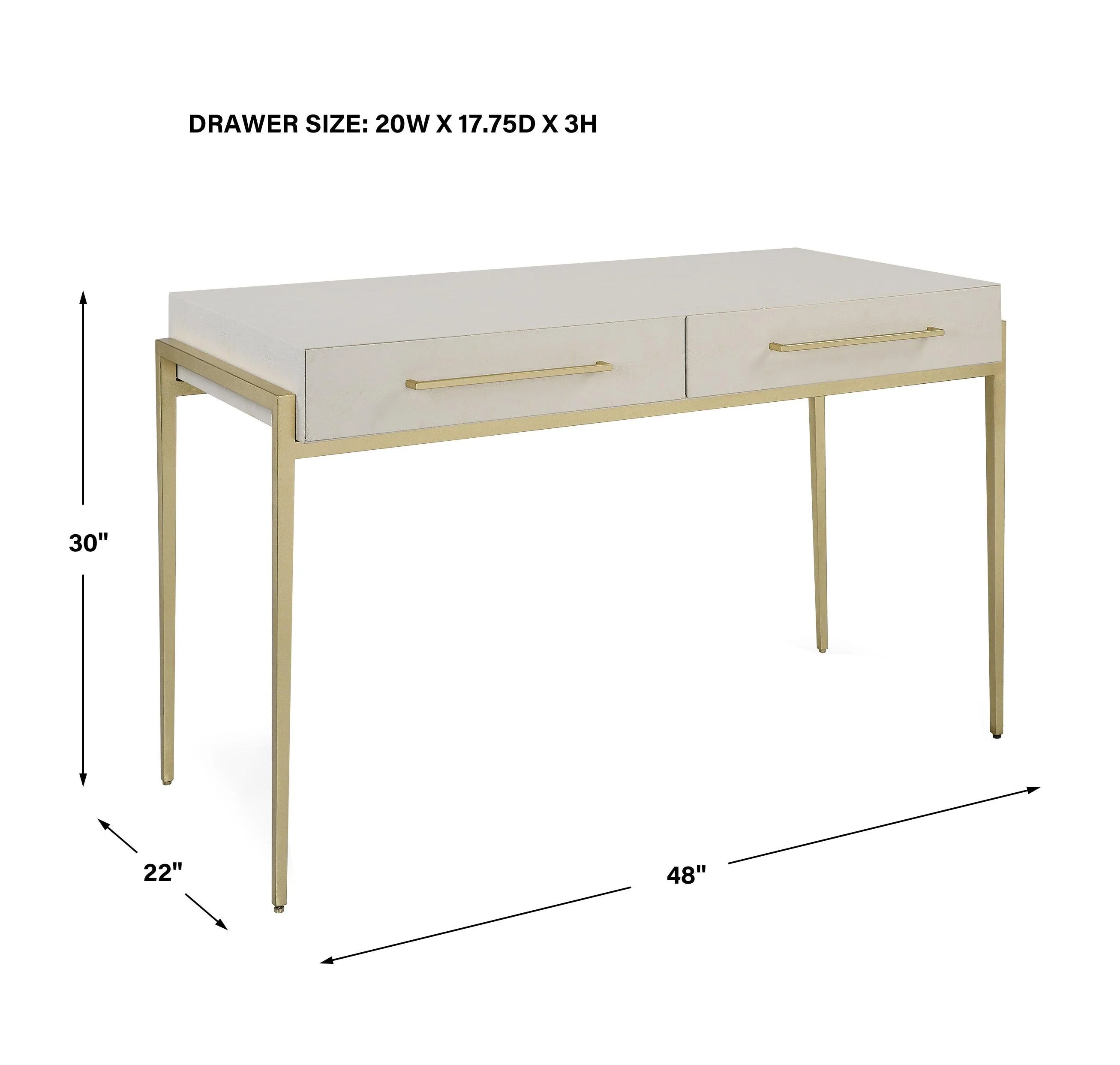 Jewel Modern White Desk - Frankwebs