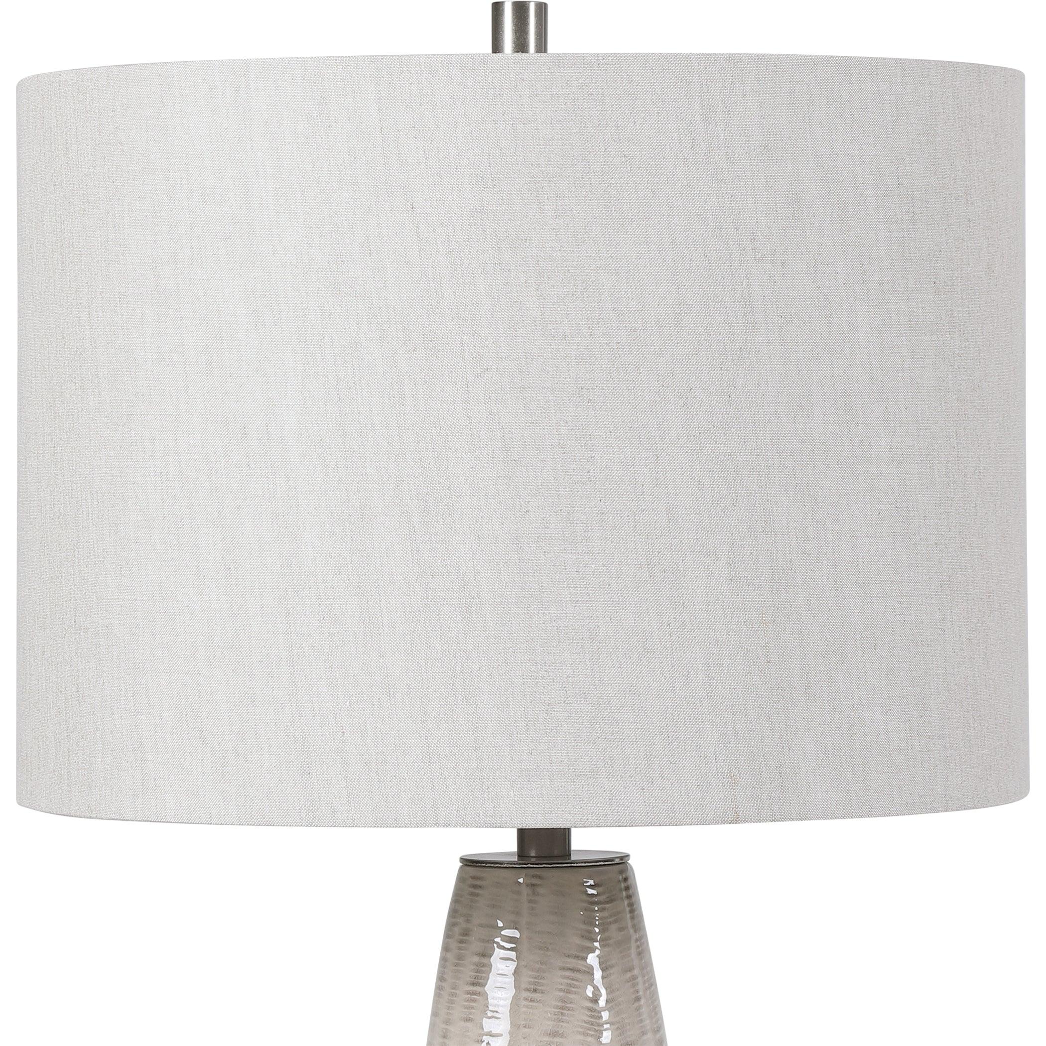 DELGADO LIGHT GRAY TABLE LAMP - Frankwebs