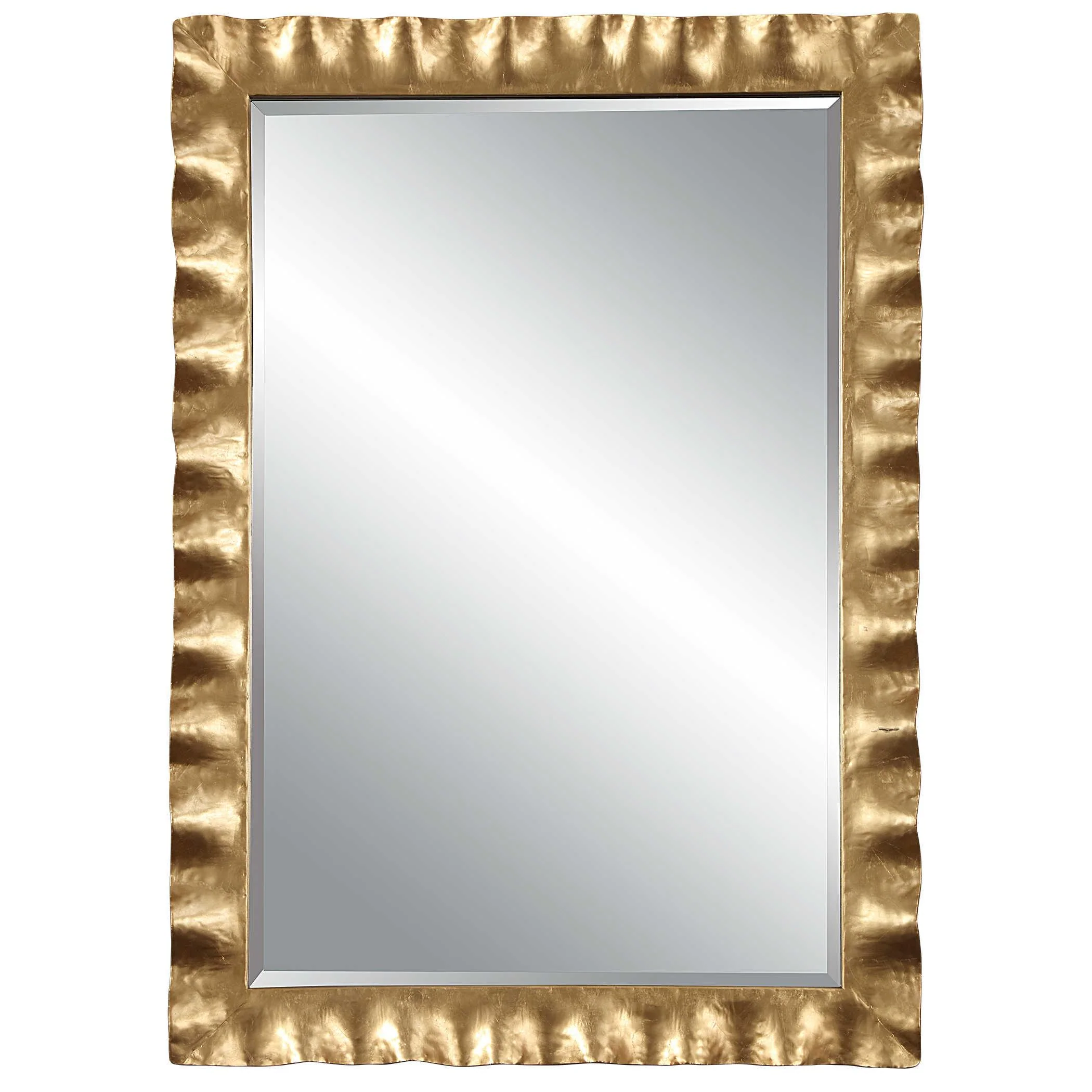HAYA SCALLOPED GOLD MIRROR - Frankwebs