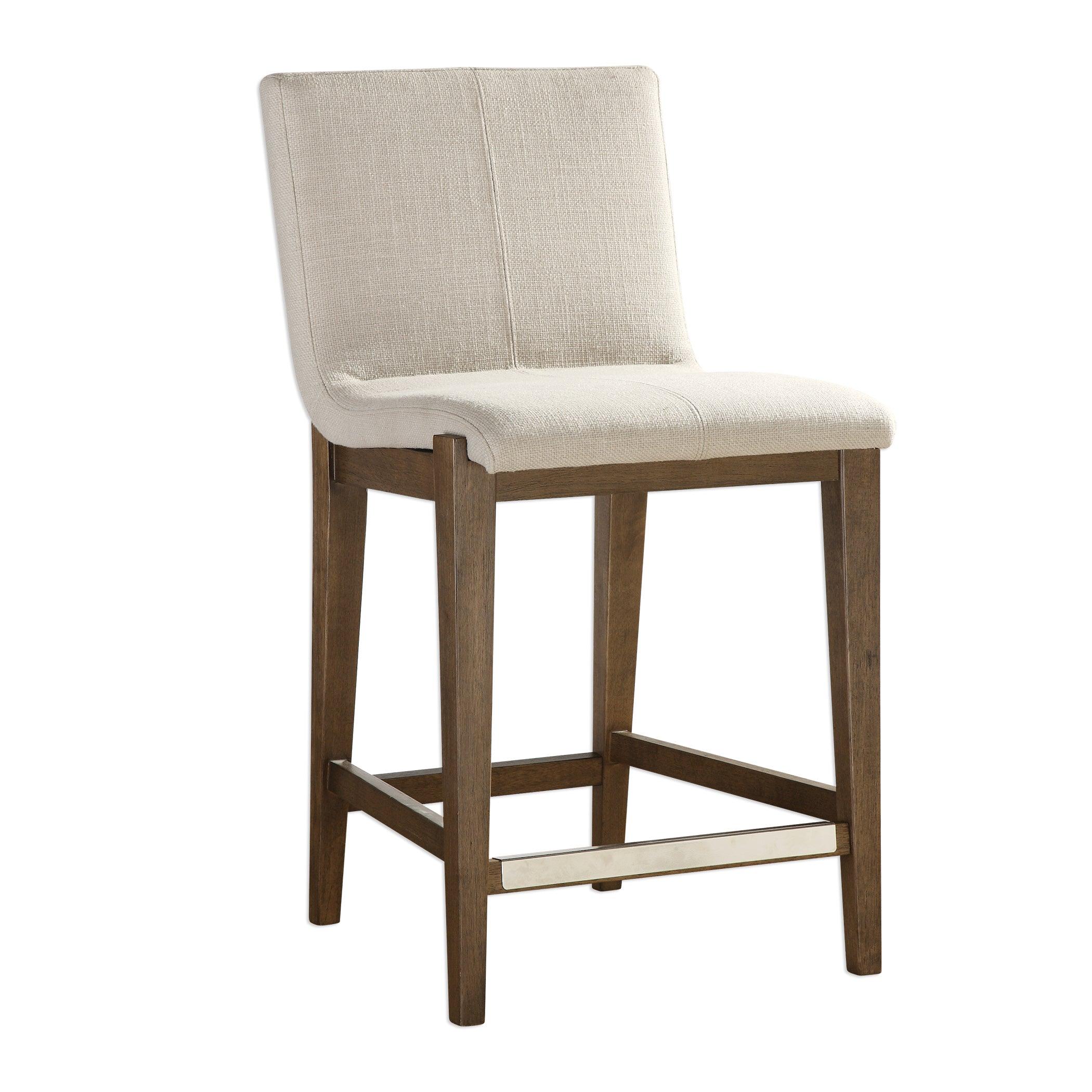 KLEMENS LINEN COUNTER STOOL - Frankwebs