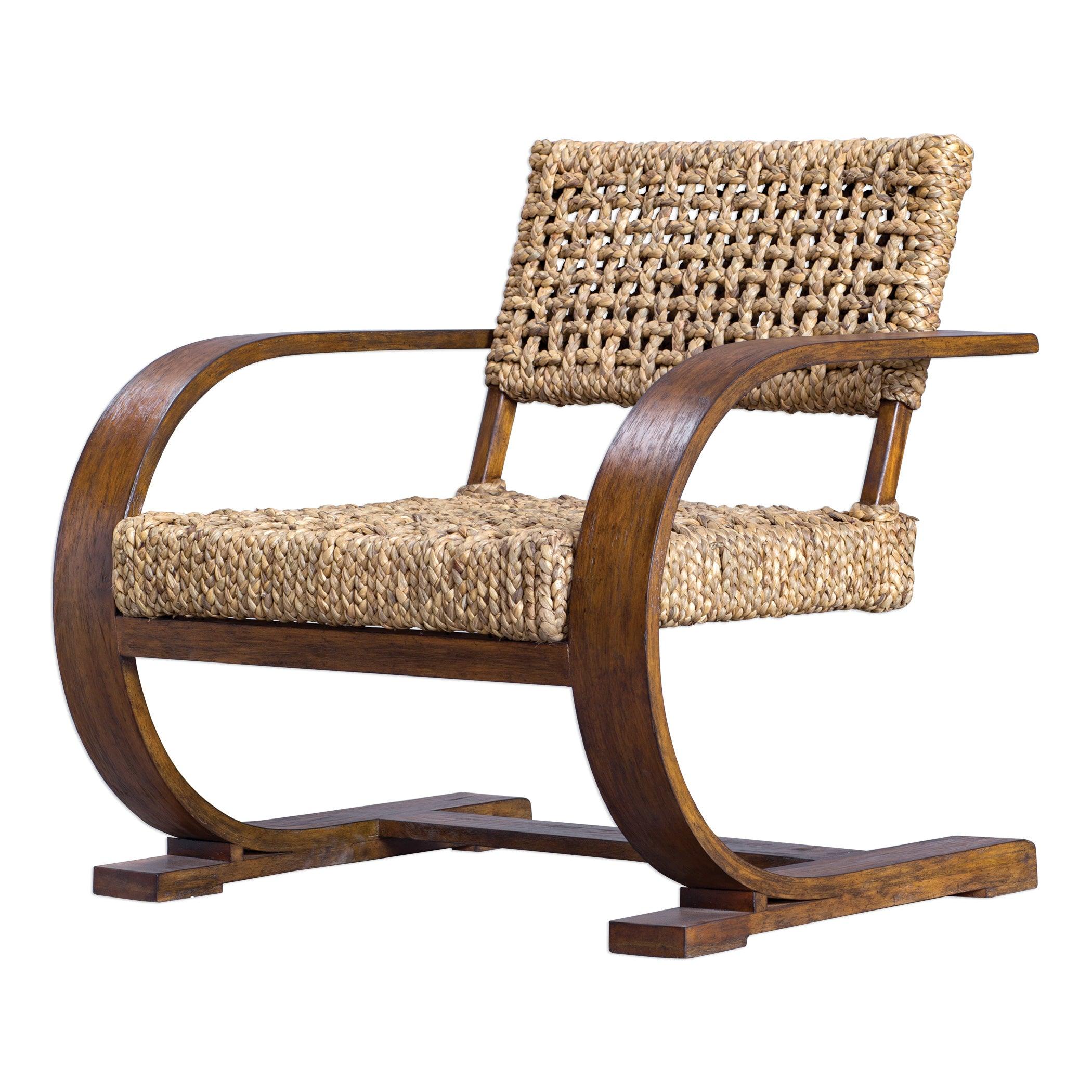 Rehema Natural Woven Accent Chair - Frankwebs
