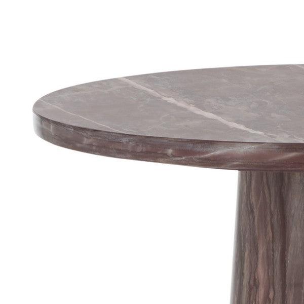 VALENTIA TALL ROUND MARBLE ACCENT TABLE - Frankwebs